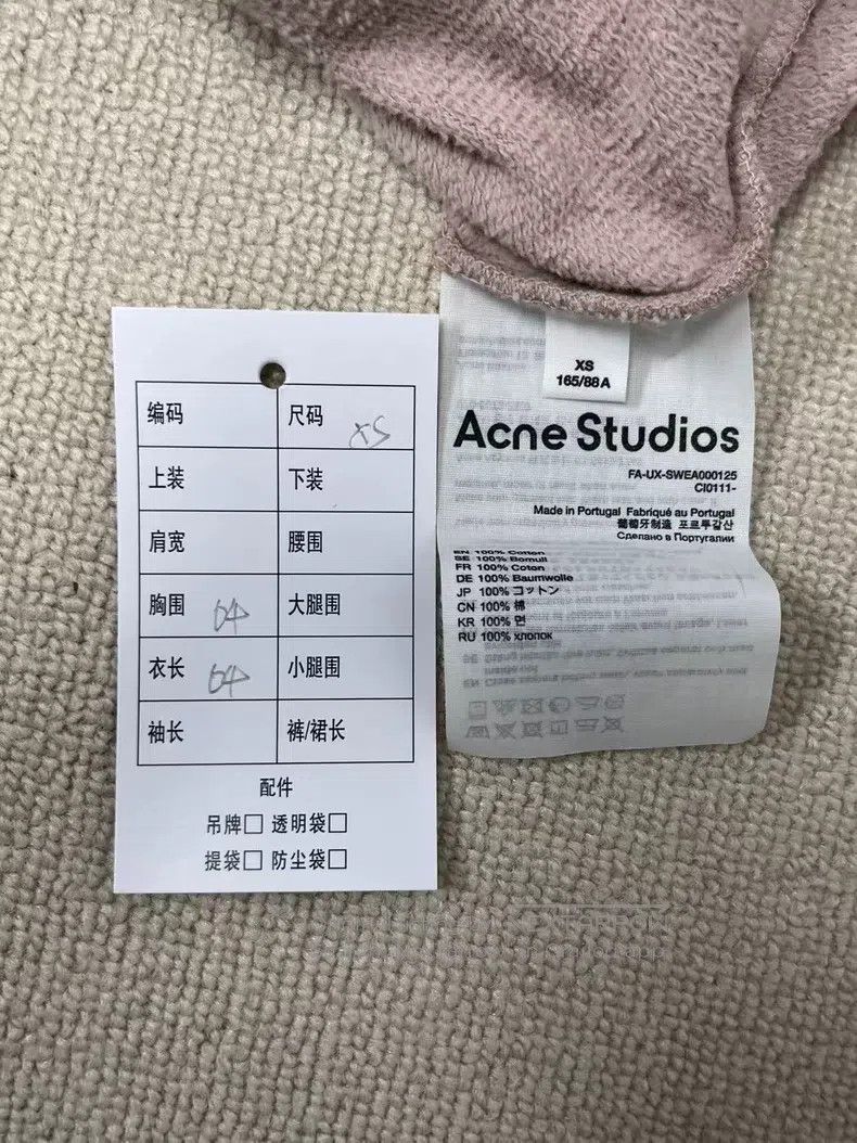 Acne Studios Acne Studios Faded expression zipper hooded sweatshirt Size US XS / EU 42 / 0 - 4 Thumbnail