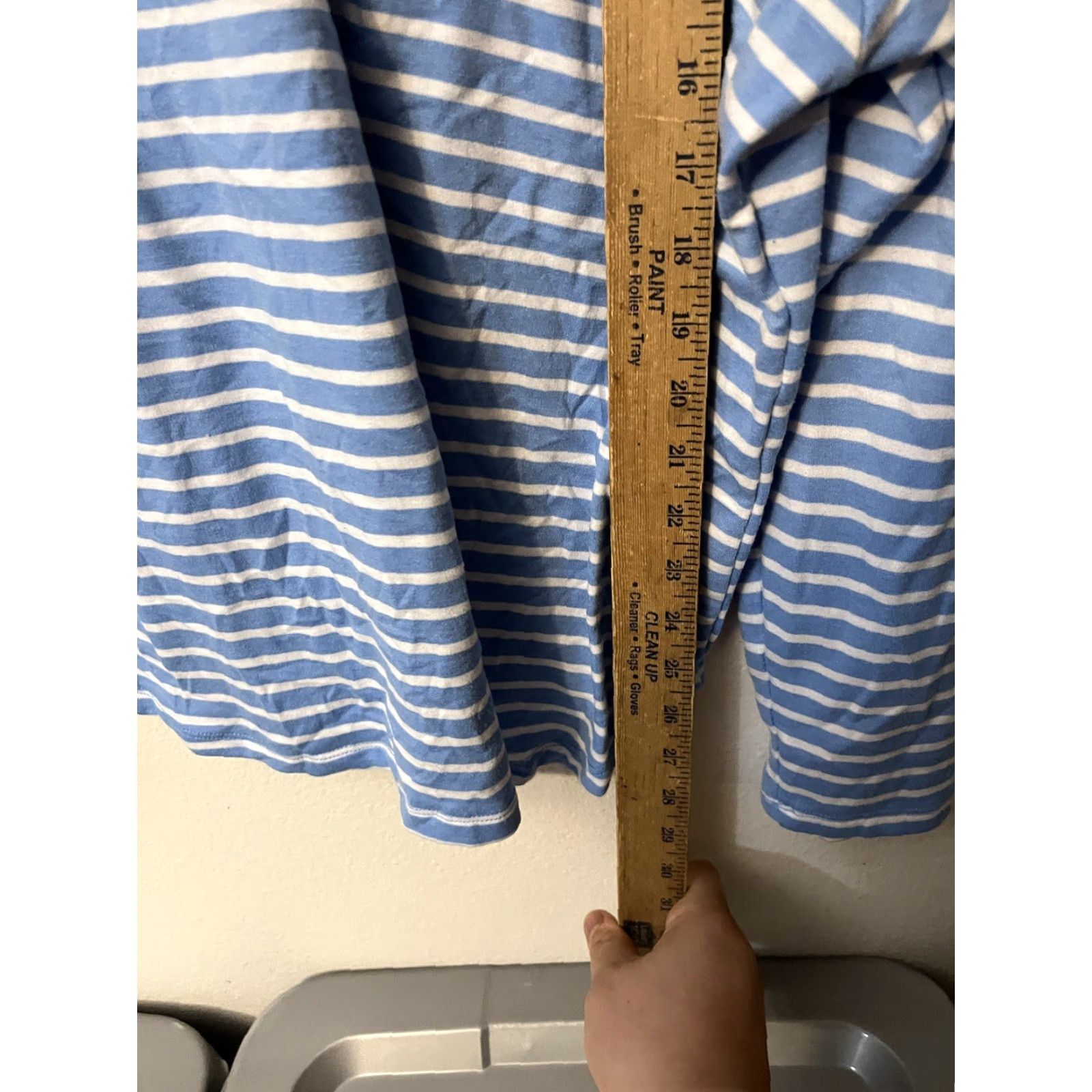 Vintage RBX V Neck Hooded Sweatshirt Women’s XXL Blue Striped Mid Pocket Logo Pullover Casual Sports Sweatshirt Womens 2XL Size XXL / US 16-18 / IT 52-54 - 4 Thumbnail