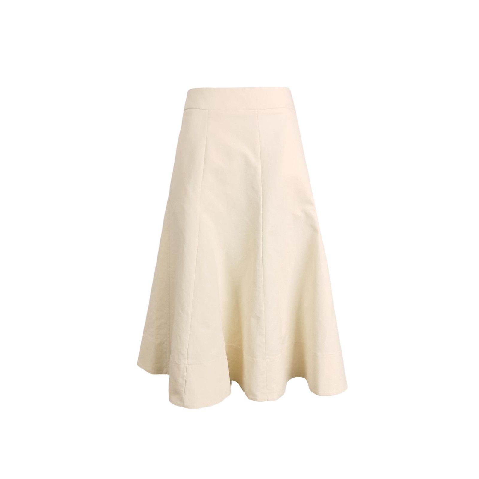 Jil Sander JIL SANDER JIL SANDER Cotton Solid Color Skirt Size 36 Size L / US 10 / IT 46 - 1 Thumbnail