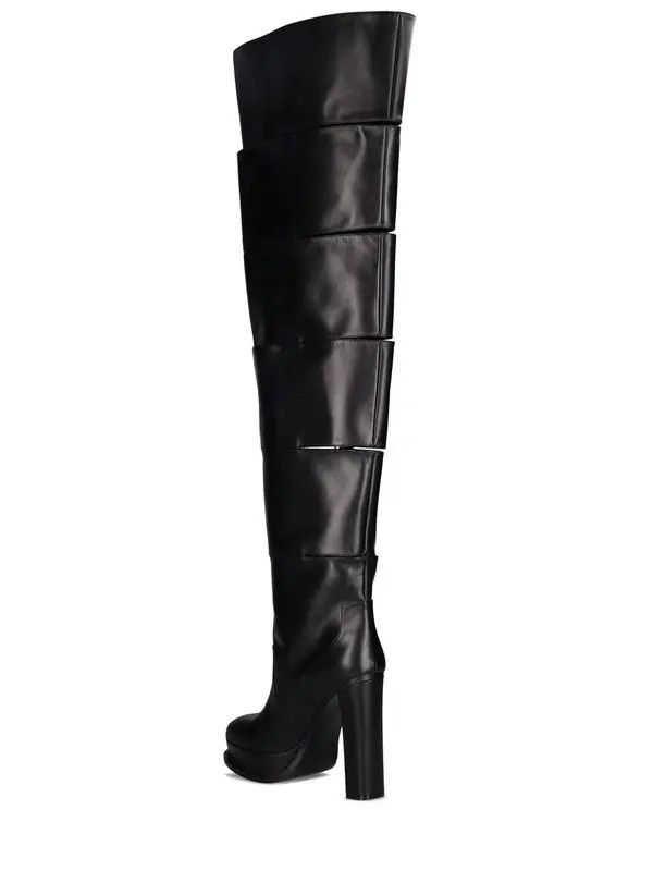 Alexander McQueen o1y0225 Boots in Black Size US 8 / IT 38 - 4 Thumbnail