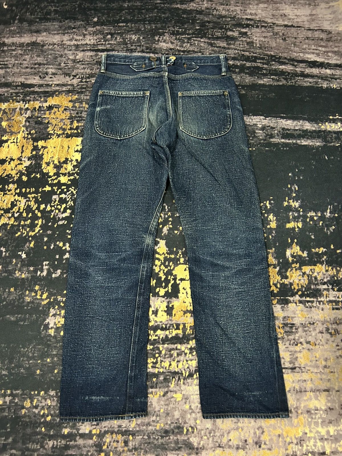 Nigel Cabourn Nigel Carbourn Distressed Selvedge Jeans Size 28" / US 6 / IT 42 - 5 Thumbnail