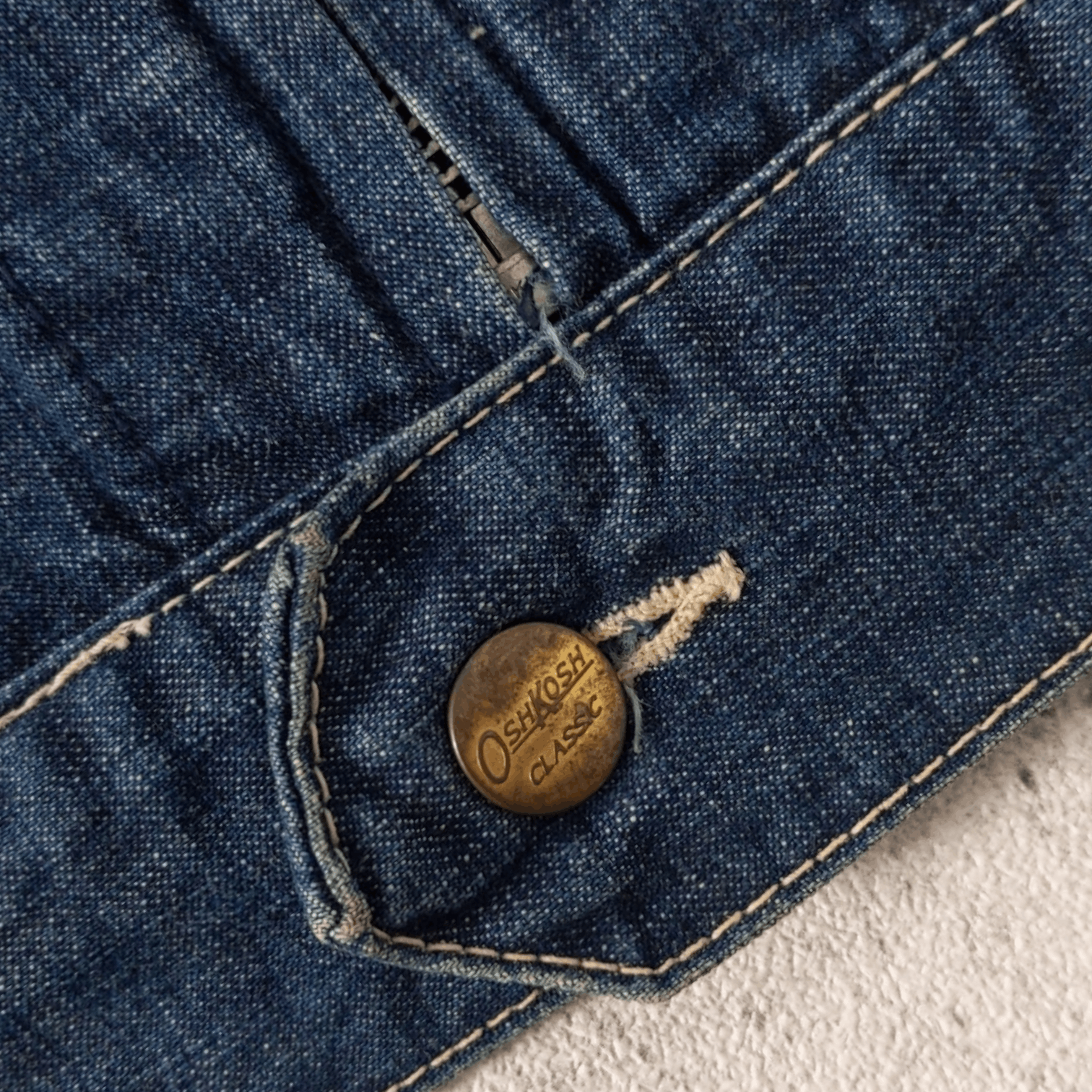 Japanese Brand × Oshkosh Sunfaded Oshkosh Classic Vintage Line 90s Denim Jacket Size US L / EU 52-54 / 3 - 12 Thumbnail