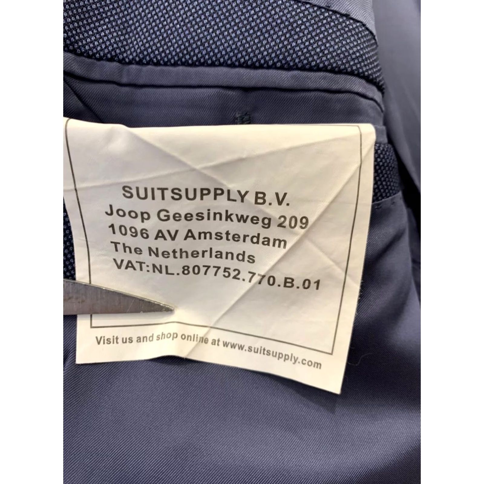 Suitsupply SuitSupply Blazer / Suit Jacket Men’s 38R Blue Super 110’s Wool Vitale Barberis Canonico 100% Wool Bemberg Lining (2 Piece) 48 EU / 38 US, Vintage? Size 38R - 4 Thumbnail