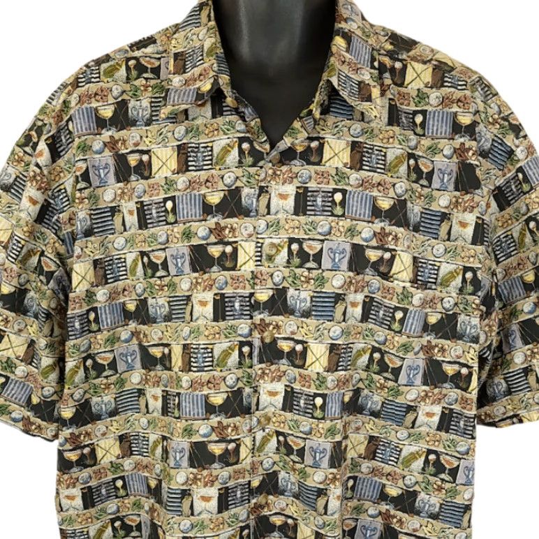 Vintage VINTAGE John Severson Kahala Hawaiian Shirt Mens XL 90s Golf Made In USA Beige Cotton Button-Up Short Sleeve Floral Maui Kahala Mens XL Size US XL / EU 56 / 4 - 2 Thumbnail