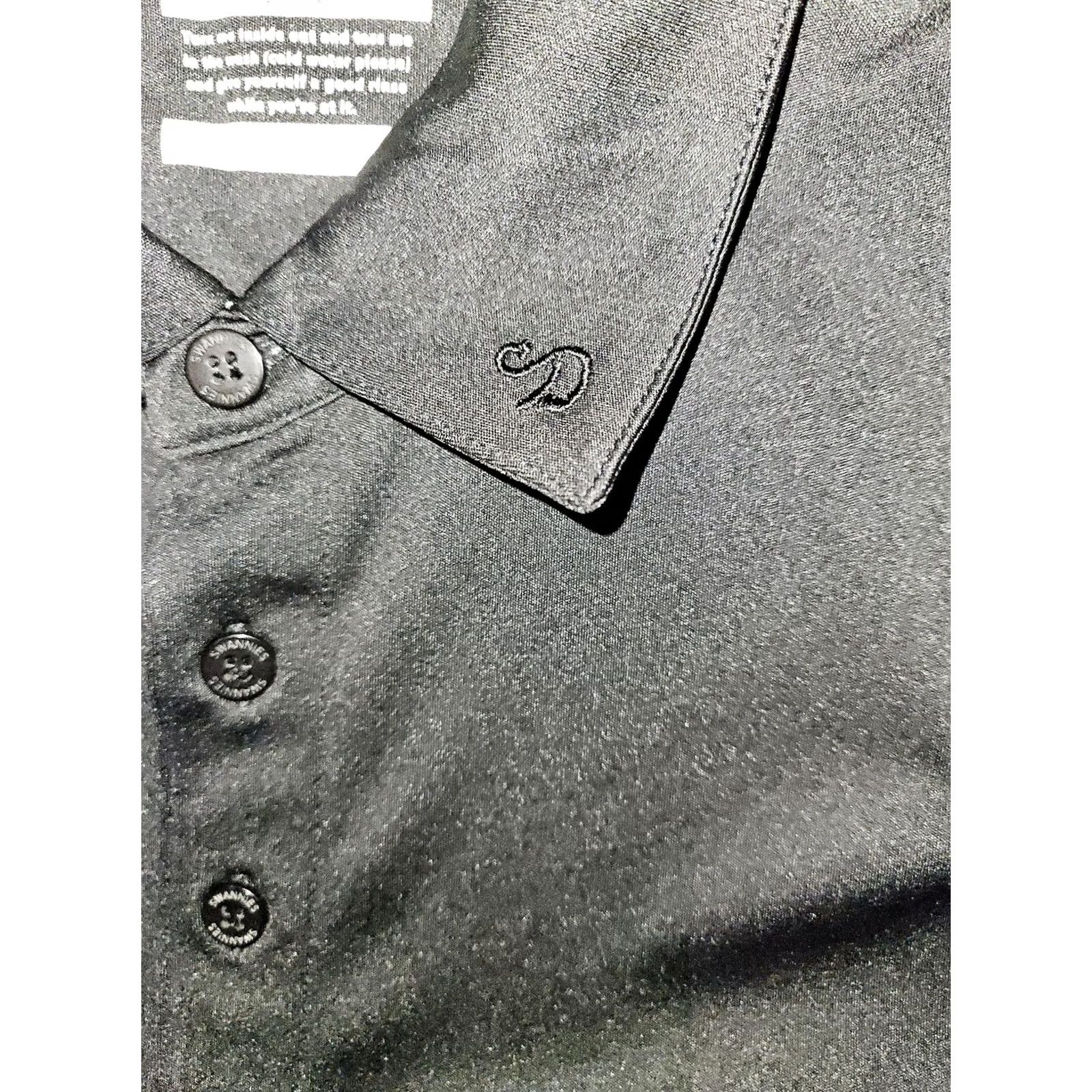 Vintage Swannies Polo Shirt Mens XL Black Gray Stripe Holiday Island Golf Performance Size US XL / EU 56 / 4 - 4 Thumbnail