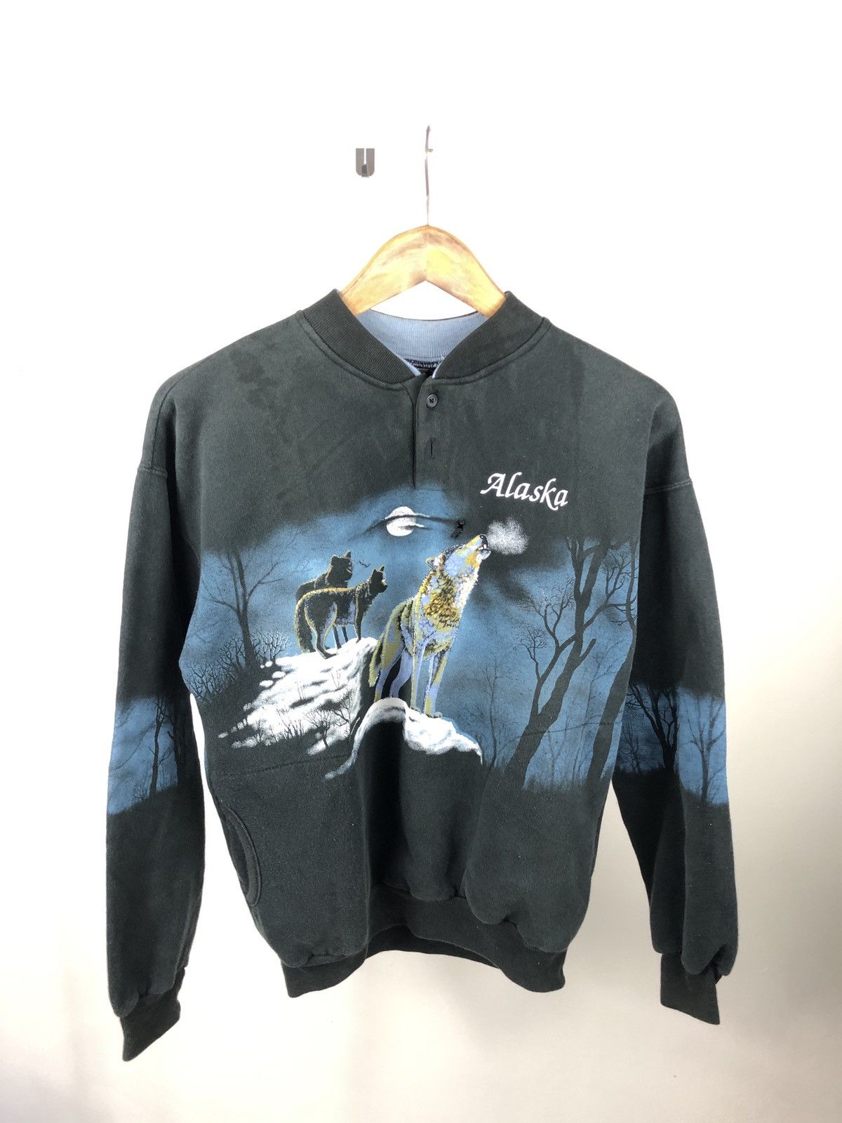 Vintage Vintage Sweatshirt Full print Alaska Size US M / EU 48-50 / 2 - 1 Thumbnail