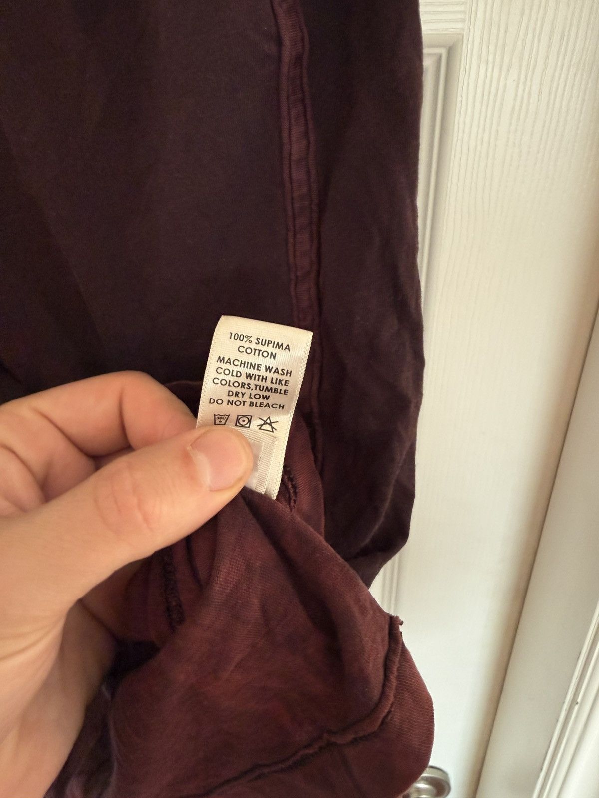 COTTONCITIZEN Burgundy Pocket Tee Size US M / EU 48-50 / 2 - 4 Thumbnail
