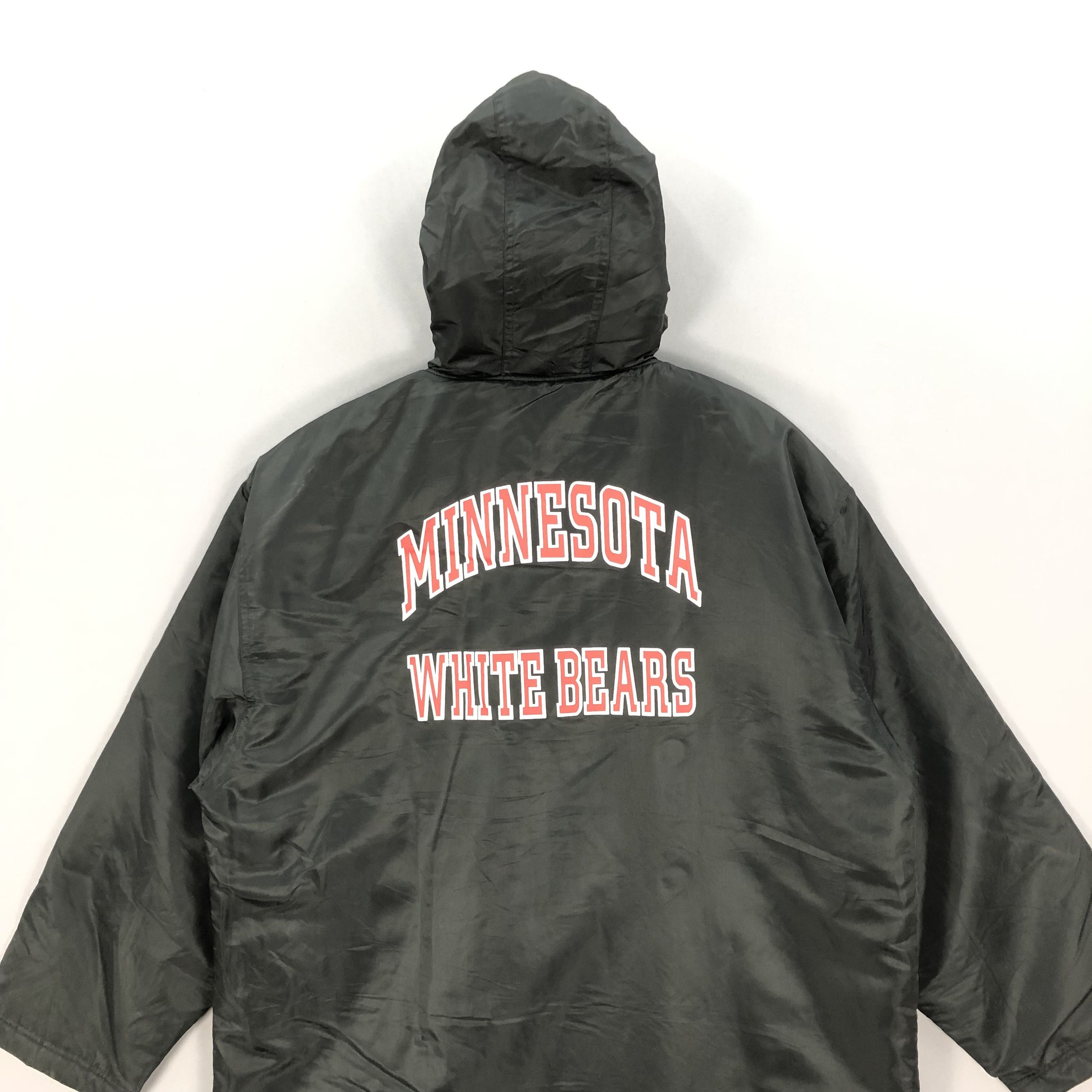 Japanese Brand × Vintage Vintage Minnesota White Bears Fleece Coach Hoodie Jackets Size US L / EU 52-54 / 3 - 5 Thumbnail