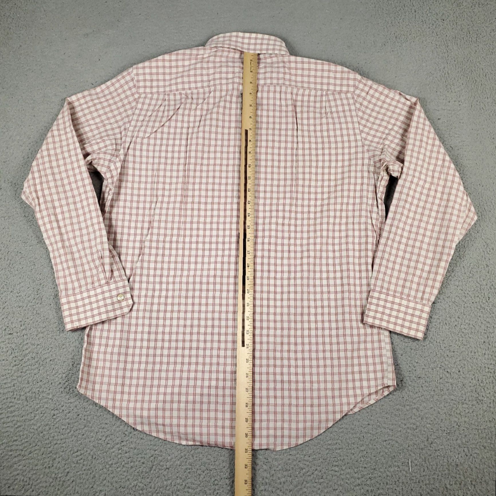 Banana Republic Banana Republic Shirt Mens M Red Plaid Button-Up Long Sleeve Casual Classic Preppy Business Workwear Blazer? (Wait) Size US M / EU 48-50 / 2 - 5 Thumbnail