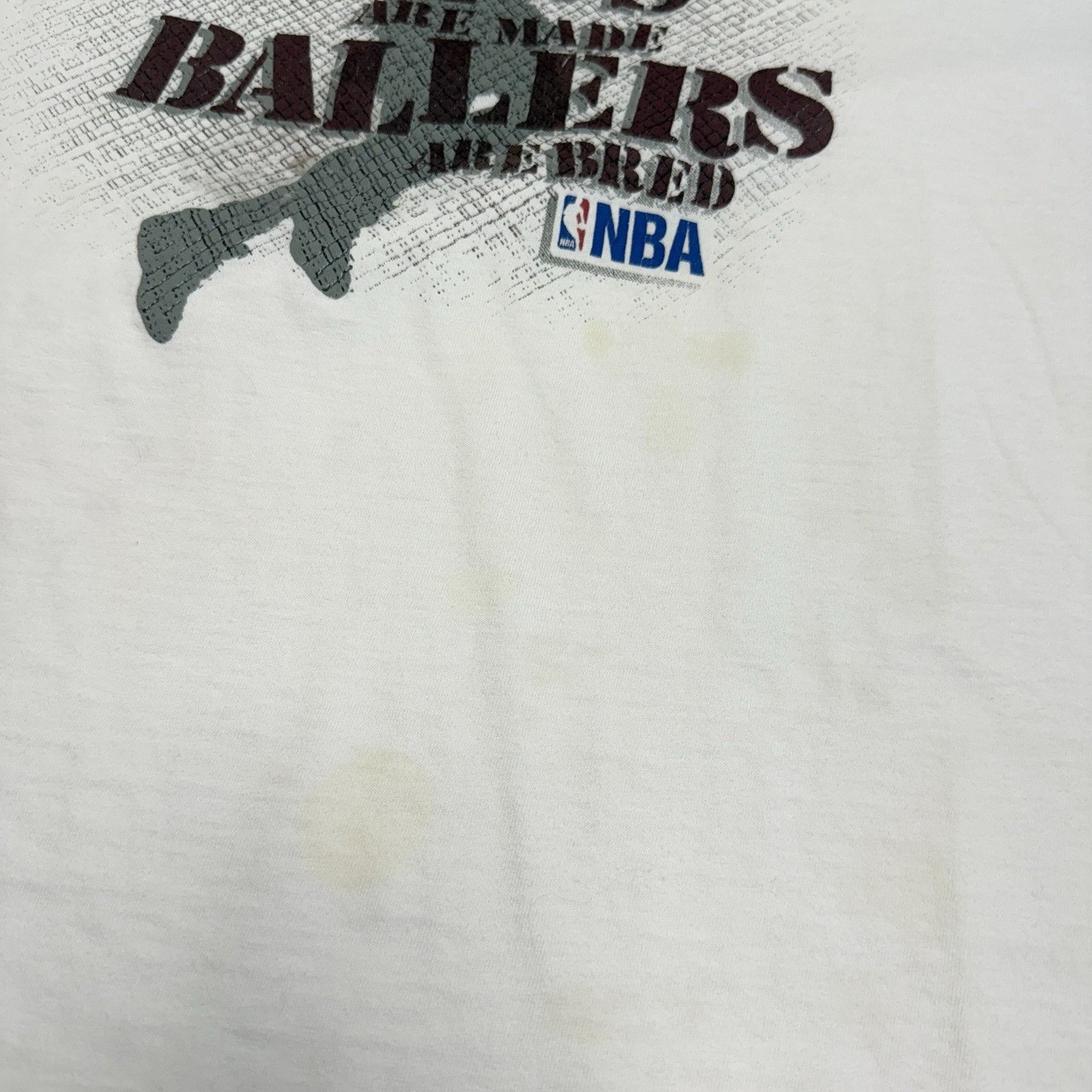 NBA Vintage NBA T Shirt Mens XL 24x26.5 White Y2K Ballers Size US XL / EU 56 / 4 - 4 Thumbnail