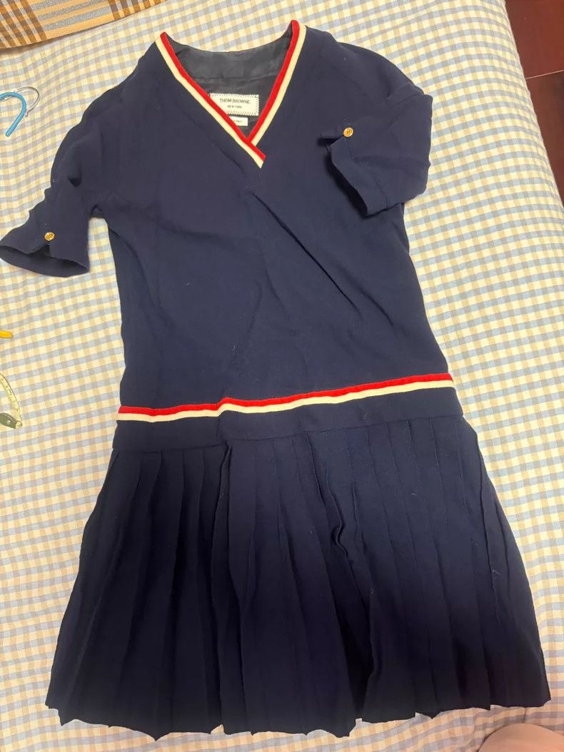 Thom Browne Thom browne Dark blue dress 2504-Nextarrow Size XS / US 0-2 / IT 36-38 - 1 Thumbnail