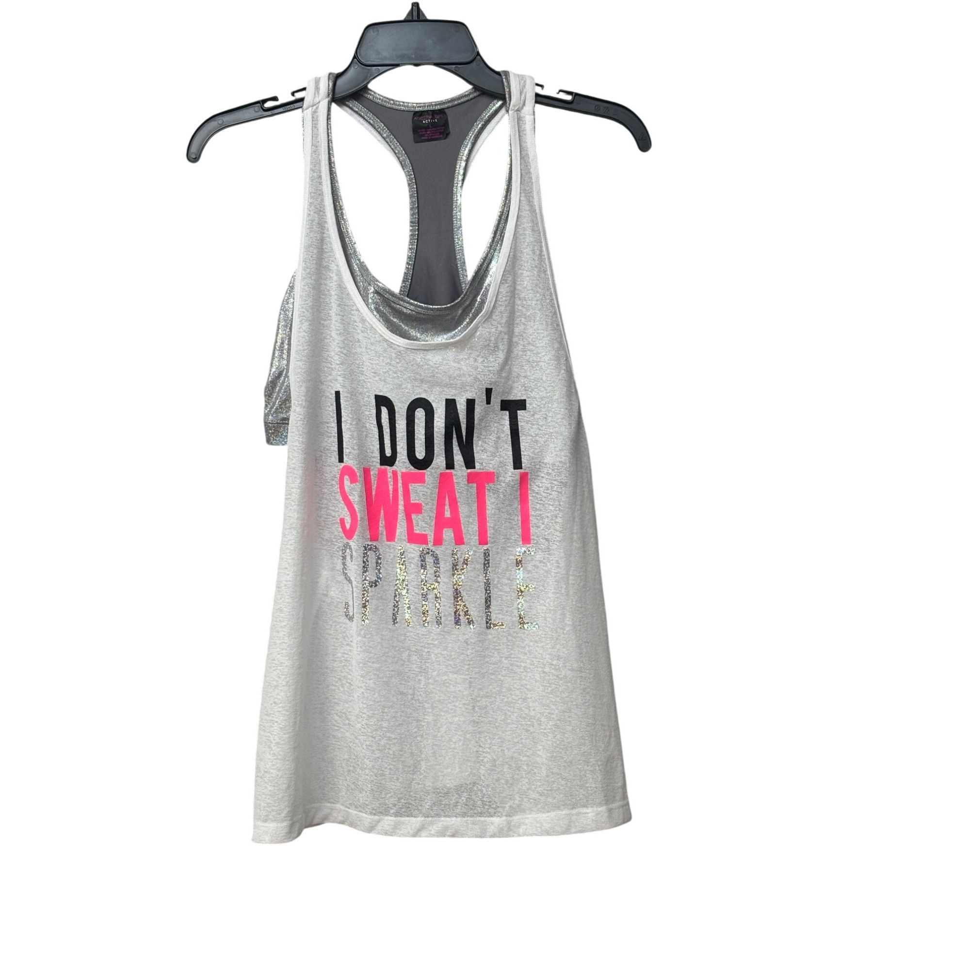 Other Material Girl Active Juniors' Layered-look Graphic Tank Top, Size L / US 10 / IT 46 - 9 Thumbnail