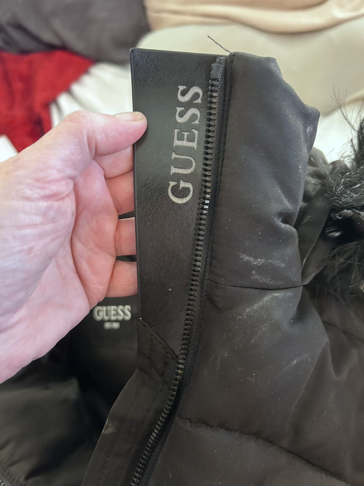 Guess Women’s GUESS Faux Fur Trim Hooded Puffer Jacket Size M / US 6-8 / IT 42-44 - 5 Thumbnail