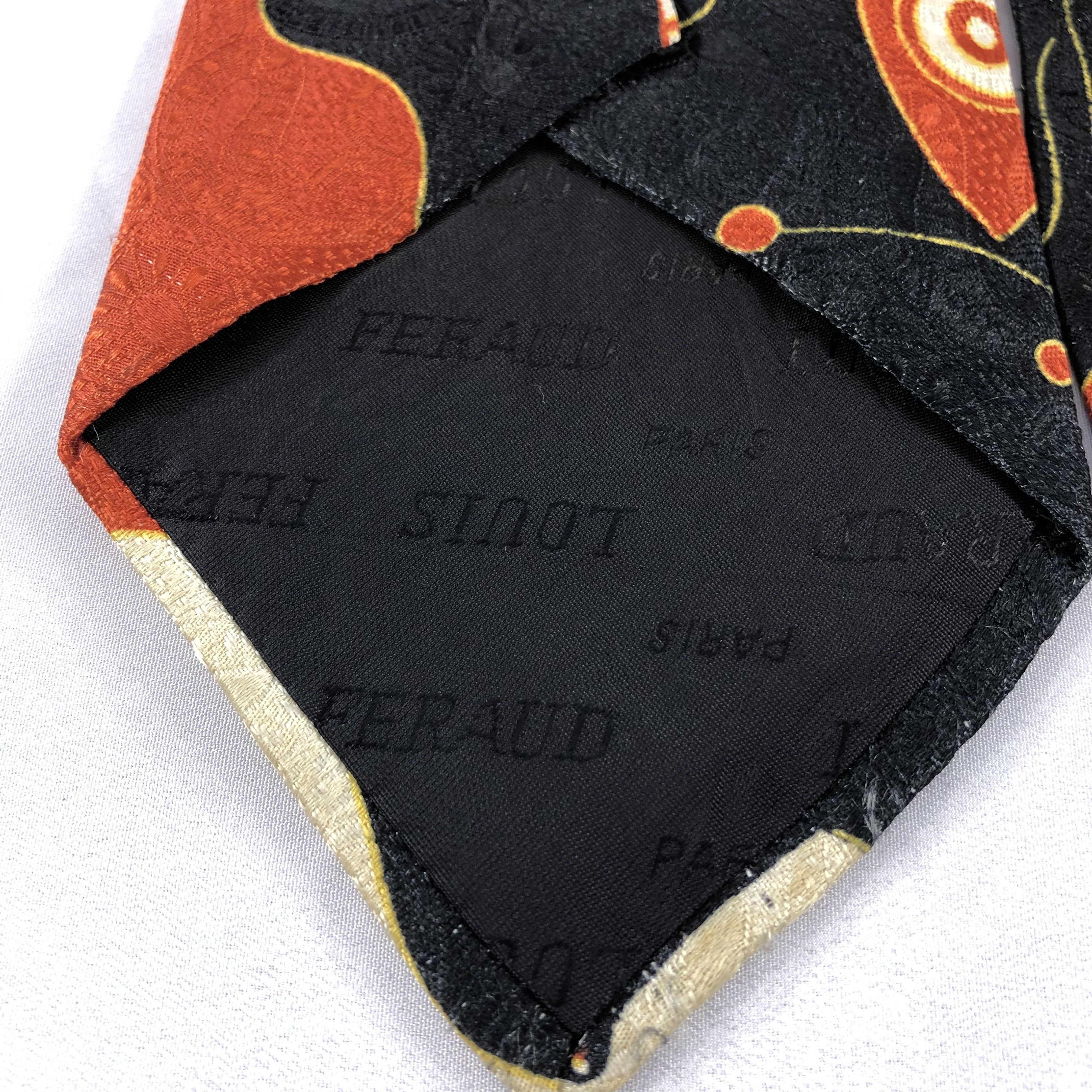 Louis Feraud × Vintage Louis Feraud Abstract Silk Neck Ties T60 Size ONE SIZE - 4 Thumbnail