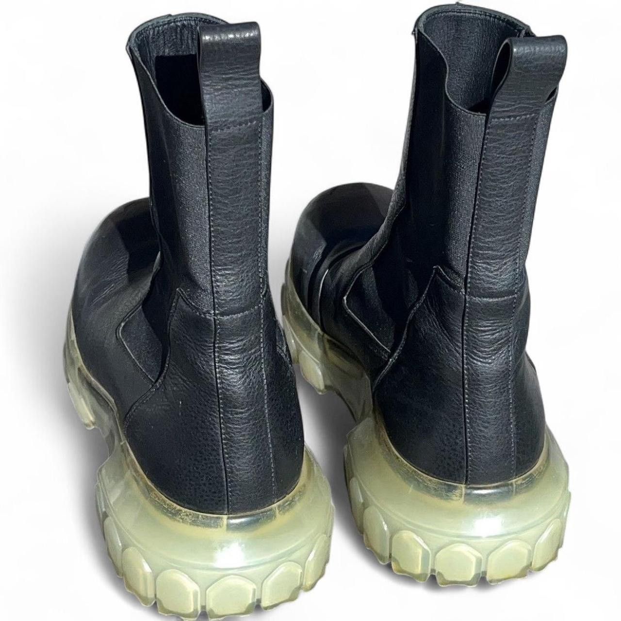 Rick Owens Black Mega Bozo Tractor Beetle Boots Size US 7 / EU 40 - 3 Thumbnail