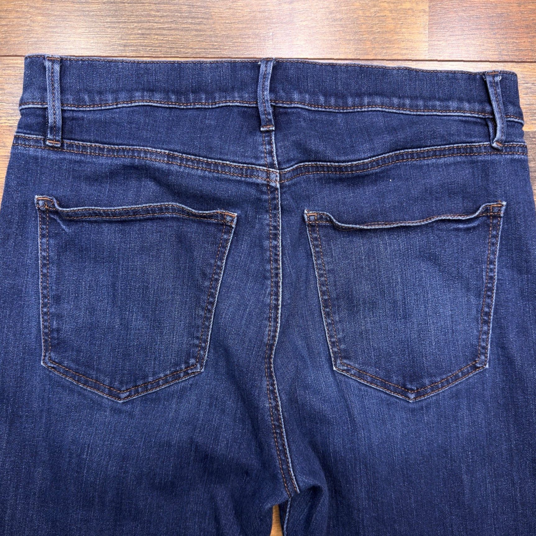 Ann Taylor Ann Taylor Jeans Skinny 8 High Rise Stretch Button Fly Denim Blue 5-Pocket Modern Womens Size 30" / US 8 / IT 44 - 6 Thumbnail