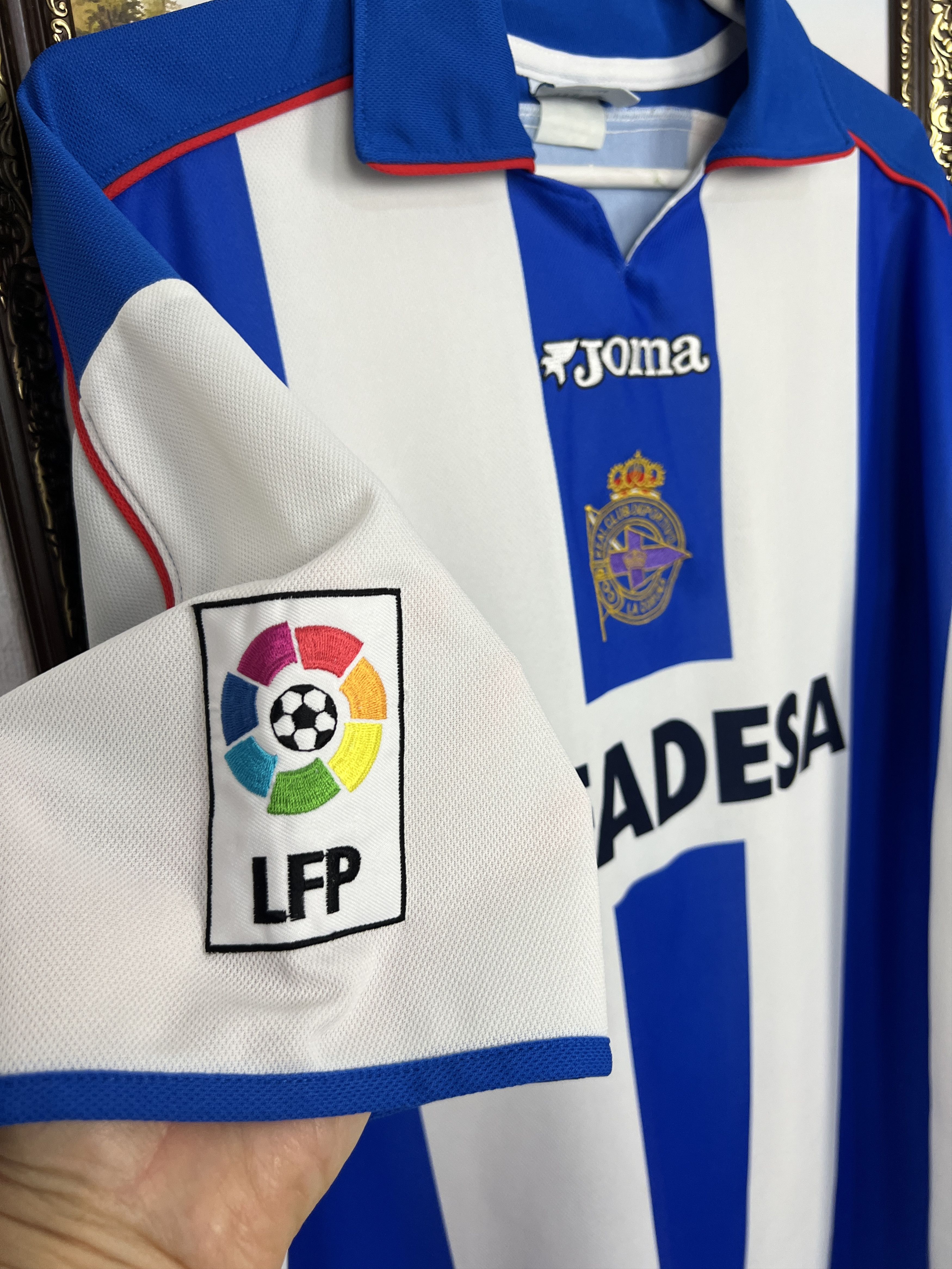 Joma Deportivo La Coruna Home football shirt Soccer Jersey Trikot Size US XXL / EU 58 / 5 - 4 Thumbnail