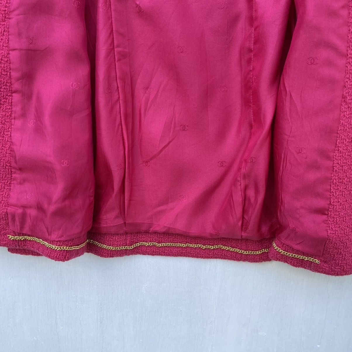 Chanel Chanel Pink Wool Blazer Button Ladies Size XS / US 0-2 / IT 36-38 - 19 Thumbnail