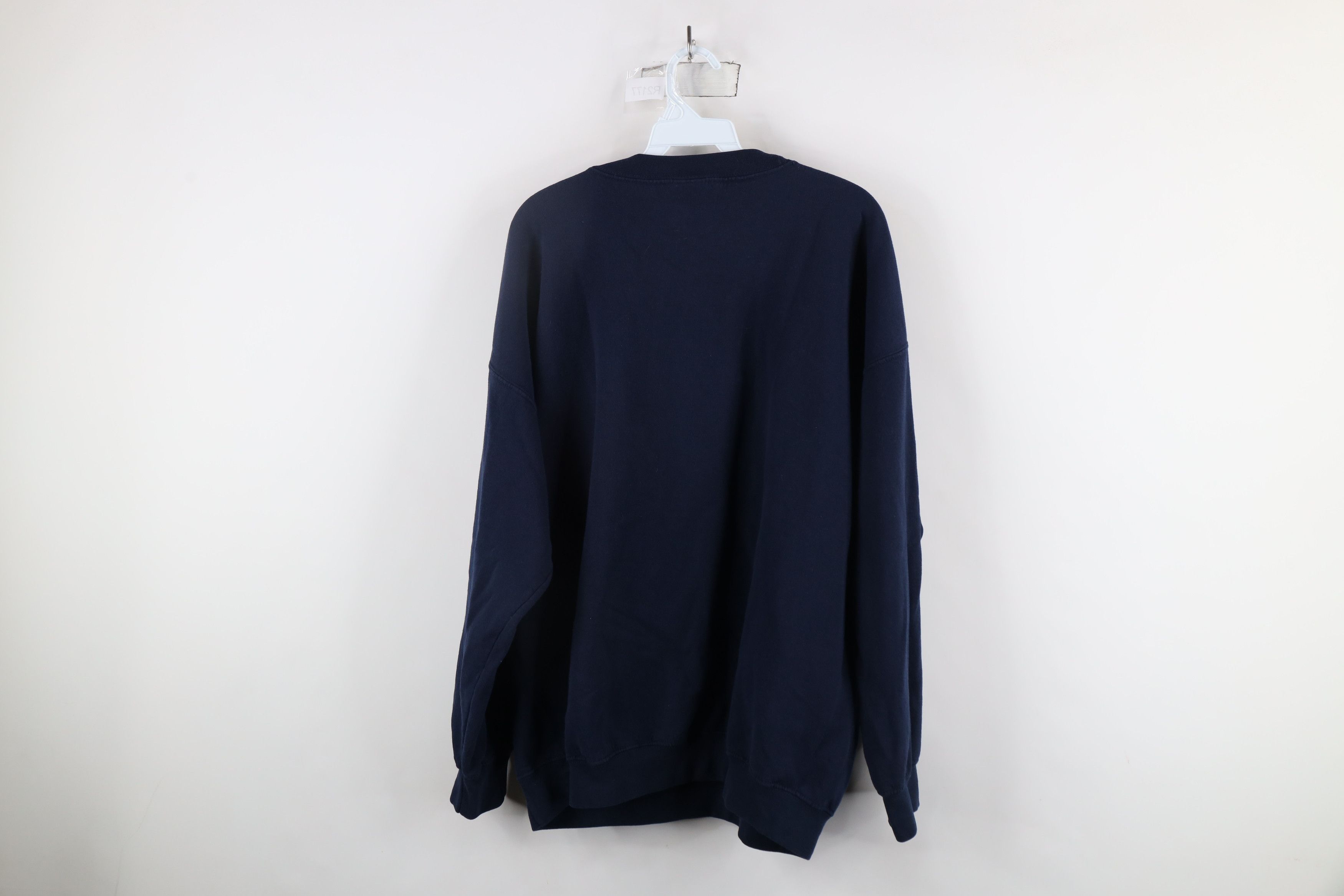 Vintage Vintage 90s Spell Out University of Michigan Sweatshirt Blue Size US XL / EU 56 / 4 - 8 Thumbnail