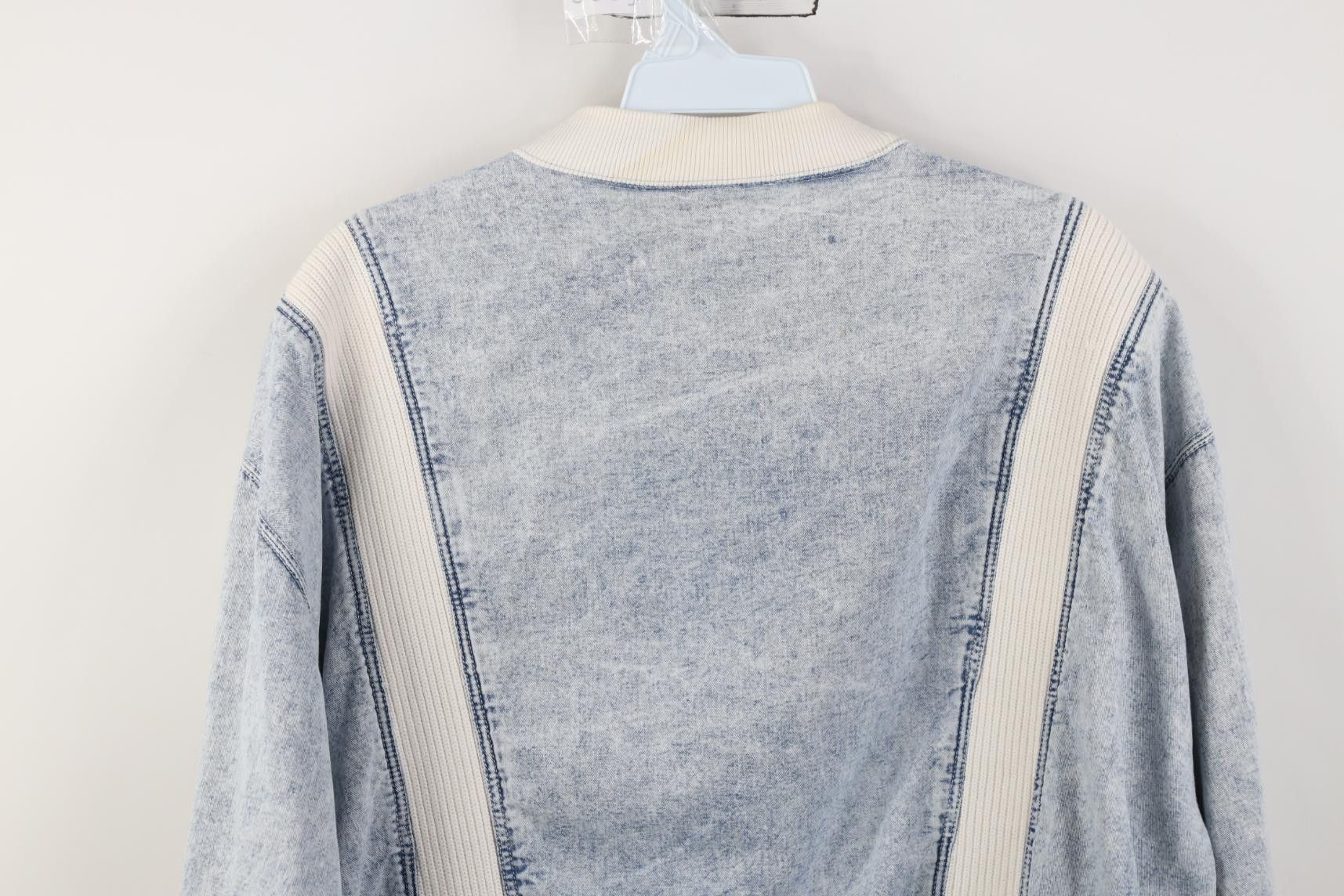 Vintage Vintage 90s Streetwear Acid Wash Denim Pullover Jacket Blue Size XL / US 12-14 / IT 48-50 - 17 Thumbnail