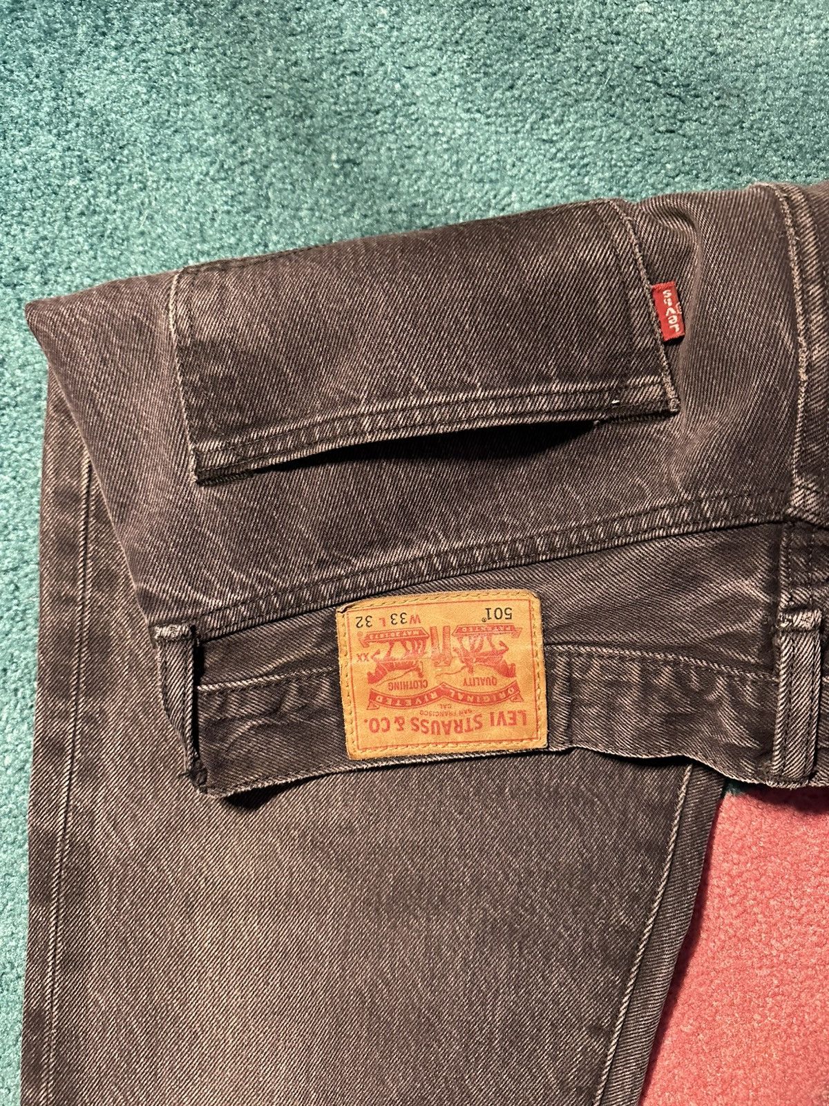 Levi's × Levi's Vintage Clothing Vintage Levi 501 Selvedge Jeans - Faded Black Size US 33 - 3 Thumbnail