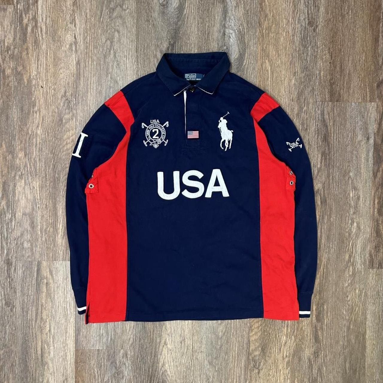 Polo Ralph Lauren Polo Ralph Lauren Snow Challenge Rugby Shirt Size XL Size US XL / EU 56 / 4 - 2 Thumbnail