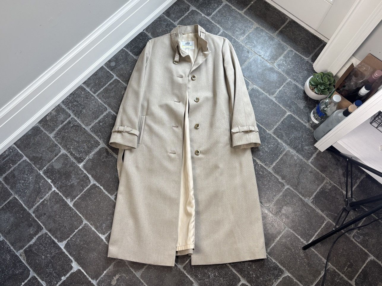 Vintage Vintage Aquascutum Coat Belted Jacket Full Length Trench 90s Size M / US 6-8 / IT 42-44 - 15 Thumbnail