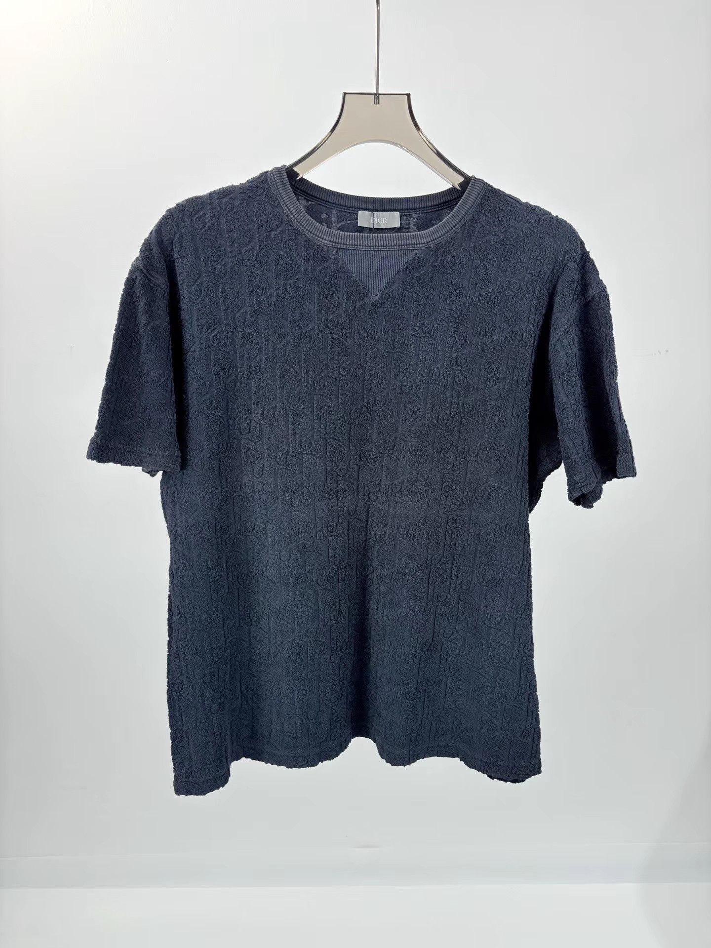 Dior DIOR Oblique Full Logo Towel Fabric Short Sleeve K1 Size US S / EU 44-46 / 1 - 1 Thumbnail