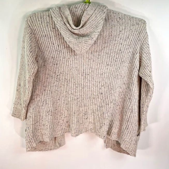 Vintage VINTAGE Knit Wear Cardigan Sweater Womens S Cable Knit Cotton Pockets Hippie Hoodie Beige Bohemian 70s Womens Size S / US 4 / IT 40 - 5 Thumbnail