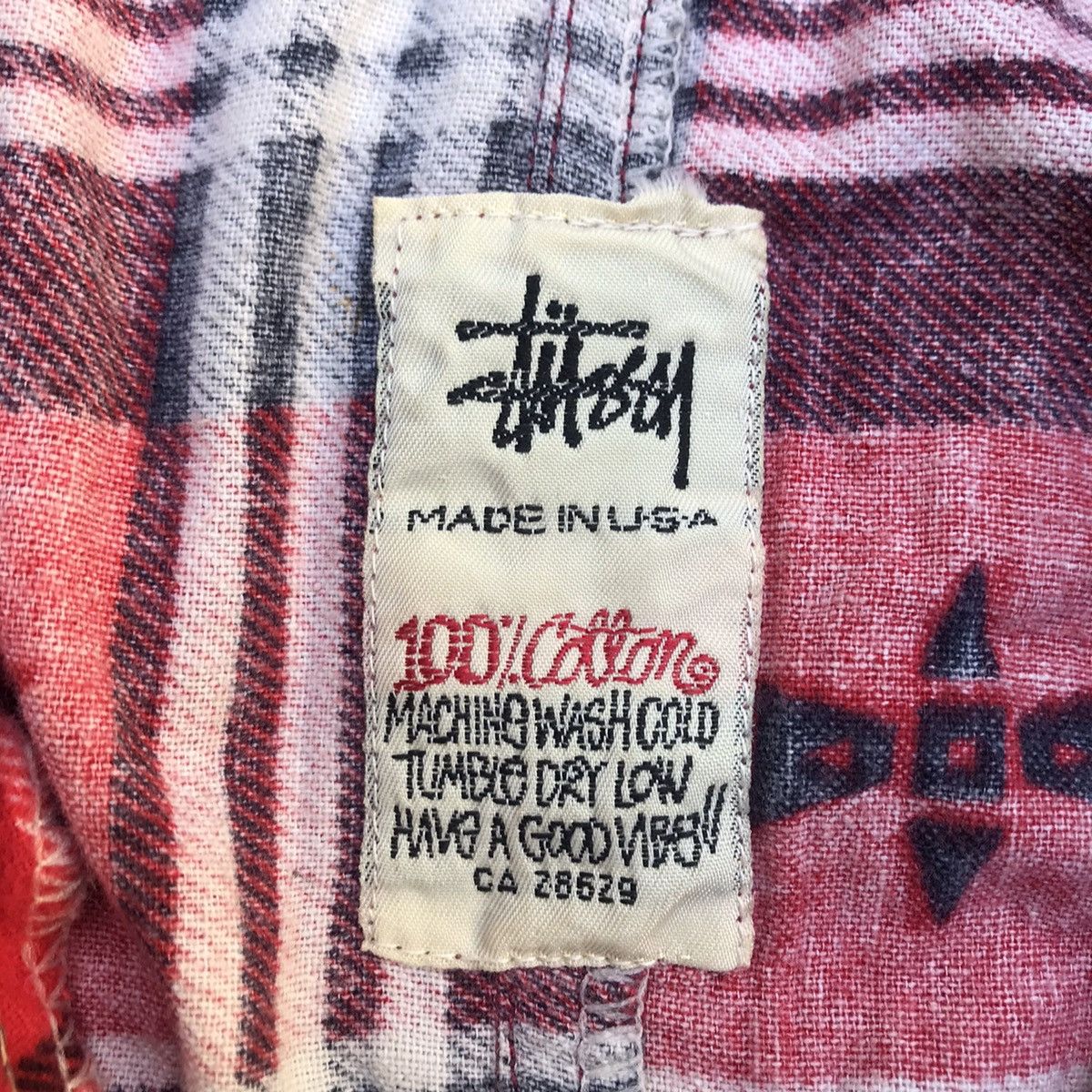 Stussy Vintage Stussy Halfzip Flannel Made In Usa shirt plaid tarta Size US XL / EU 56 / 4 - 6 Thumbnail