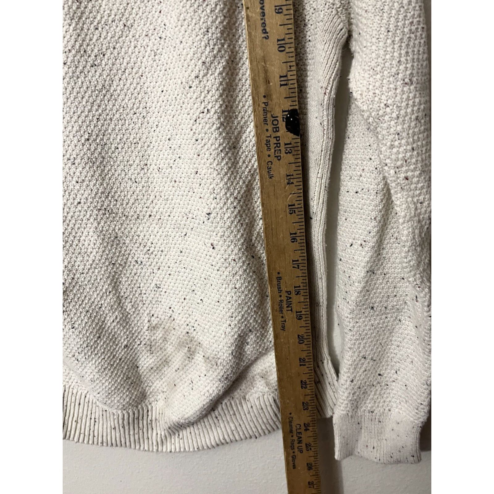Loft LOFT Womens Pullover Sweater Medium Beige Speckled Knit Long Sleeve Crew Neck Size M / US 6-8 / IT 42-44 - 4 Thumbnail