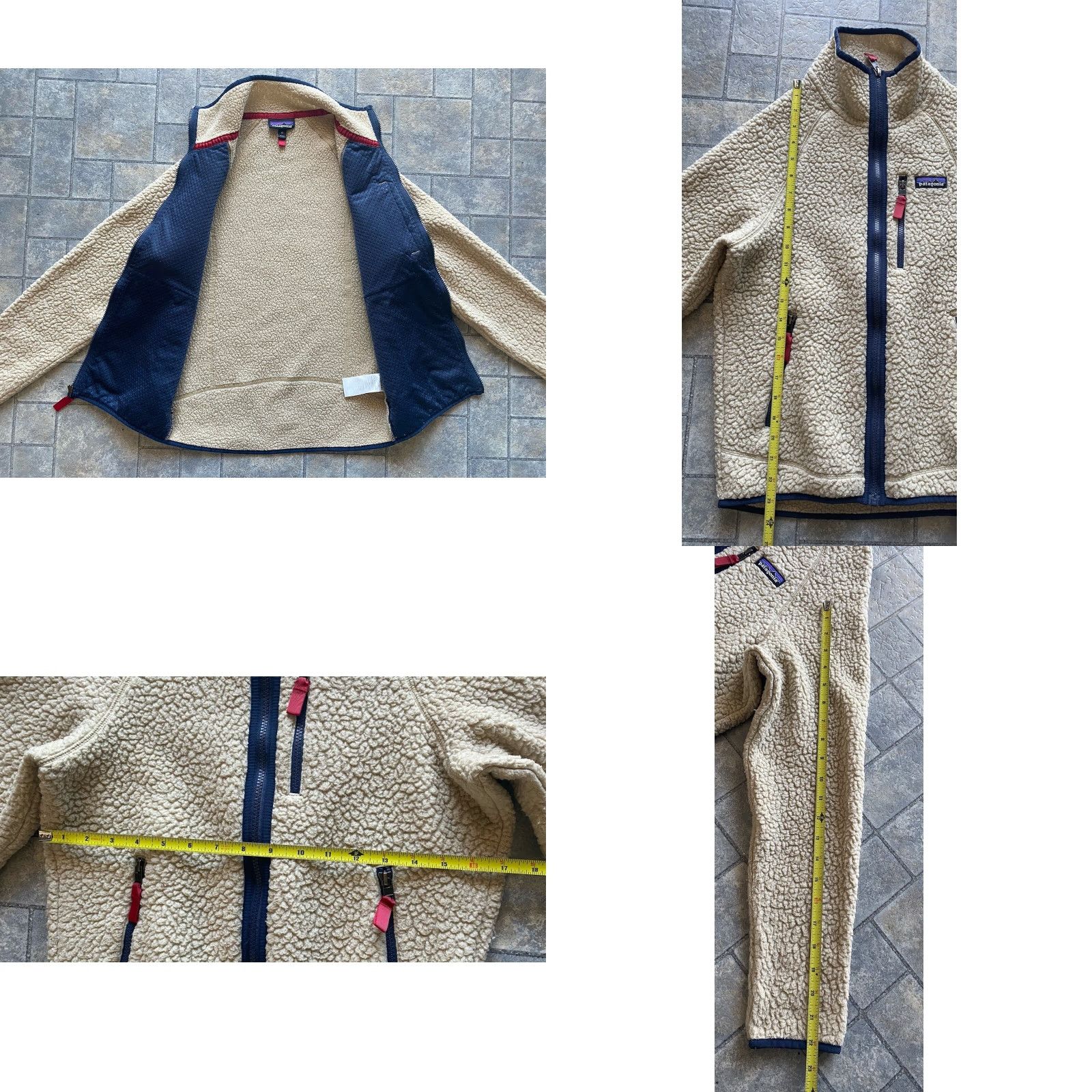 Patagonia Patagonia Jacket Fleece Full Zip Womens XS Beige Oatmeal White STY22801FA19 Size XS / US 0-2 / IT 36-38 - 9 Thumbnail