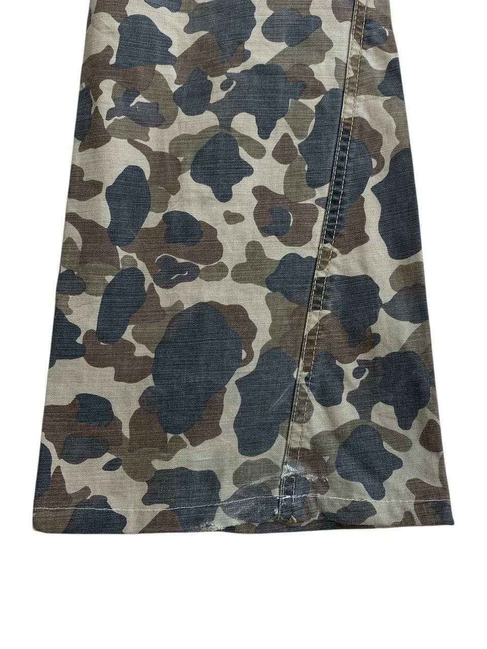 Japanese Brand 291295 Homme Flared Camo Cargo Denim Pants Size US 32 / EU 48 - 10 Thumbnail