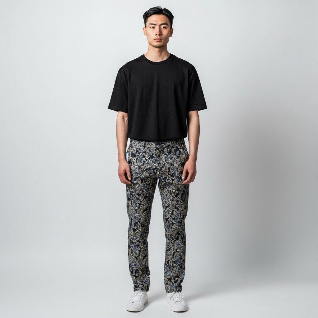 April 77 Another Choi By Joey April 77 Paisley Pants Cropped Pants Size US 30 / EU 46 - 1 Thumbnail