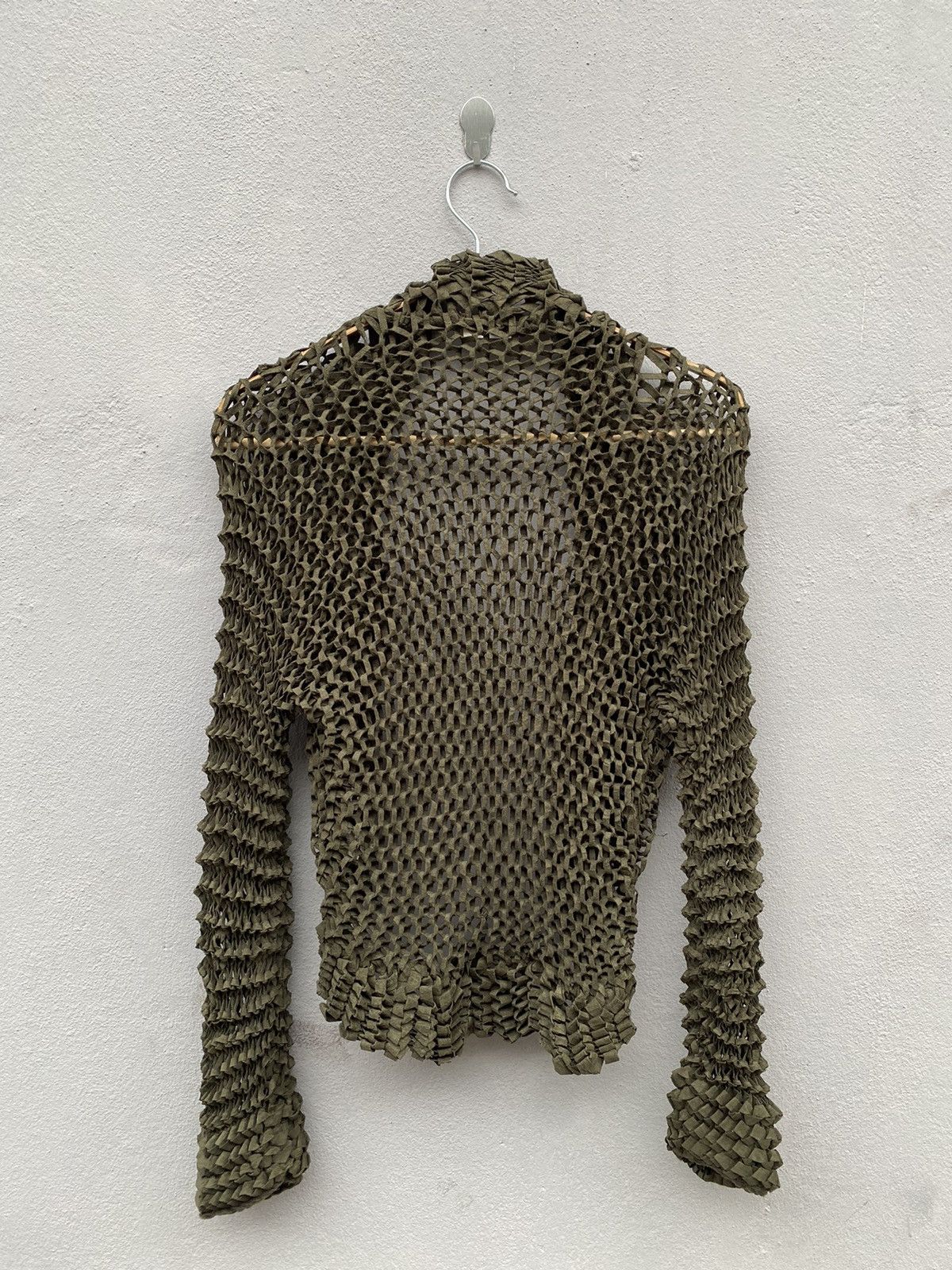Hiroko Koshino Homme 💥Archived💥 HIROKO KOSHINO Pleated 3D Mesh Knit Spider Web Size S / US 4 / IT 40 - 16 Thumbnail