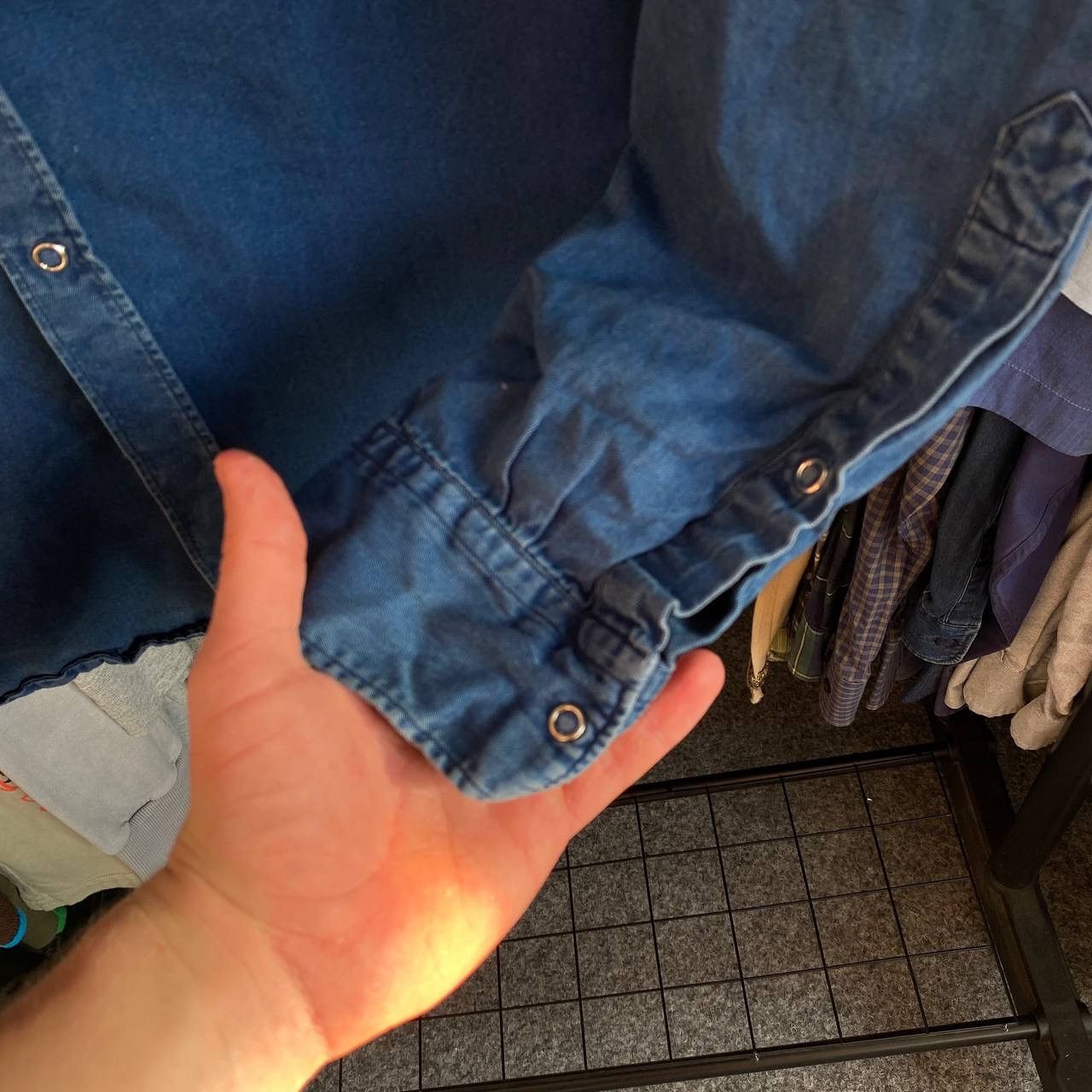 Acne Studios Luxury Acne Studios small logo denim designer shirt Size US M / EU 48-50 / 2 - 8 Thumbnail