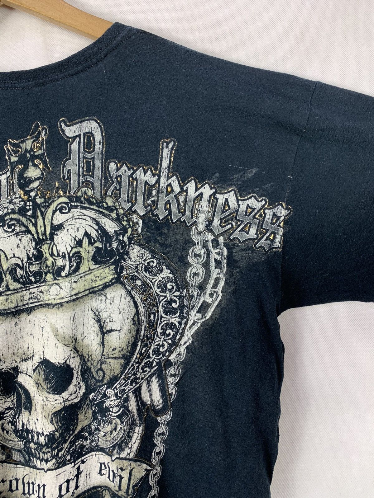 Other Rare! Crown of Evil Overprint Skulls Backhit Tee Size US XL / EU 56 / 4 - 5 Thumbnail