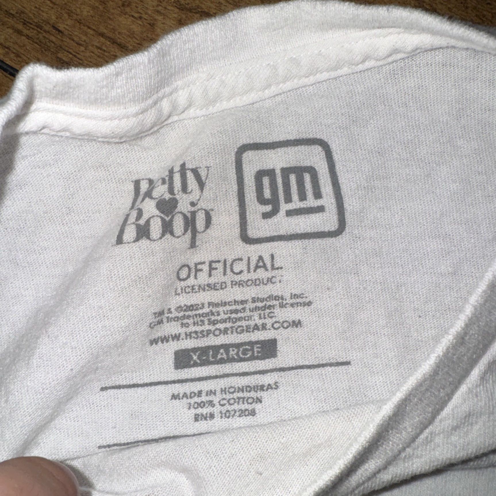 Vintage Betty Boop Chevy T-Shirt Cropped XL 22x19 White Size XL / US 12-14 / IT 48-50 - 3 Thumbnail
