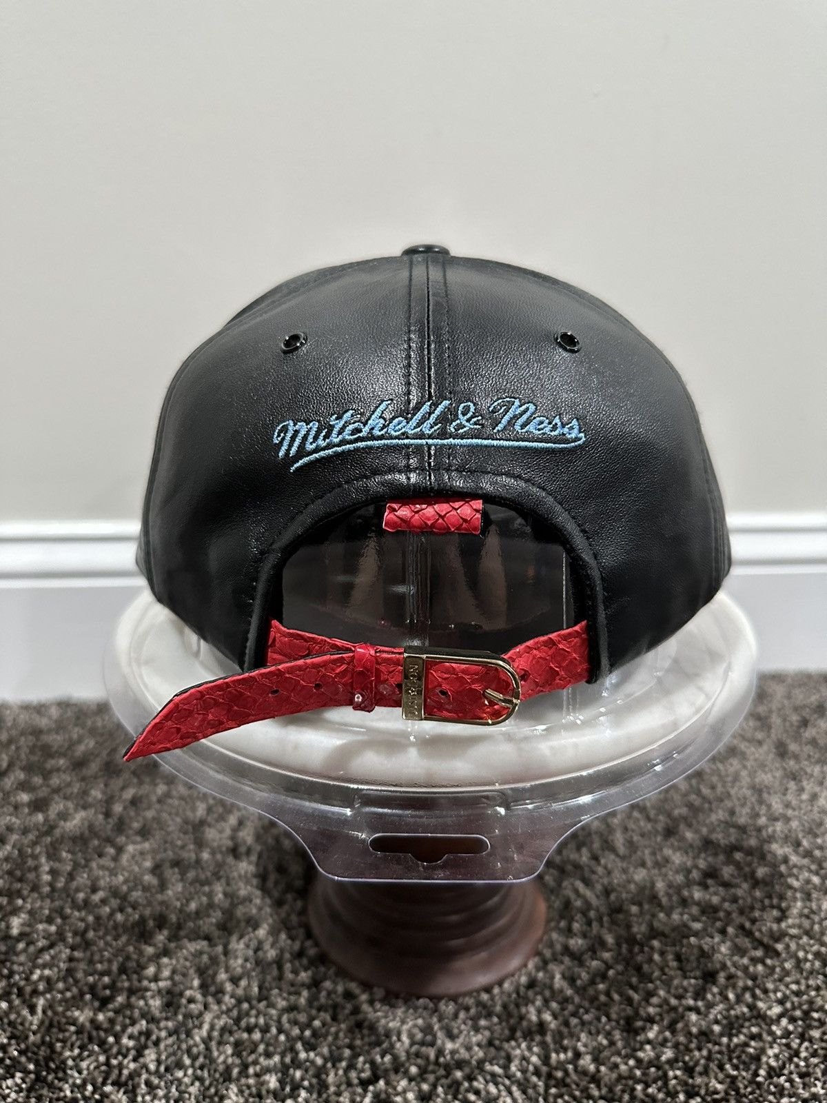 Just Don Just Don x Mitchell & Ness NFL Houston Oilers Leather Hat Size ONE SIZE - 3 Thumbnail
