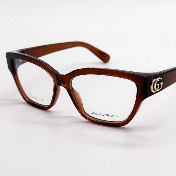 Gucci NEW GUCCI EYEGLASSES GG1597O 003 BROWN WOMEN GUCCI Size ONE SIZE - 3 Thumbnail