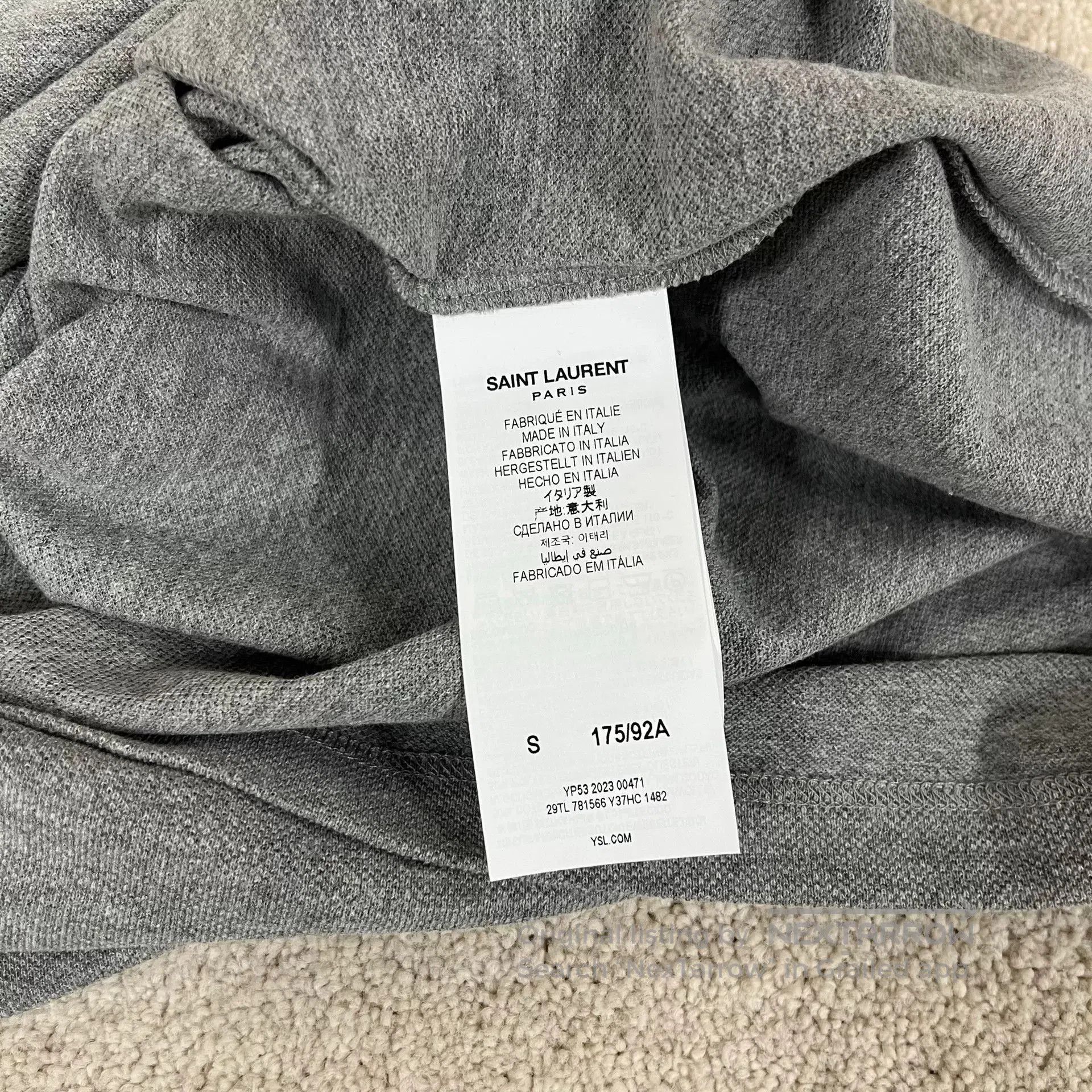 Saint Laurent Paris Saint Laurent YSL Solid Logo Short Sleeve. Size US M / EU 48-50 / 2 - 6 Thumbnail