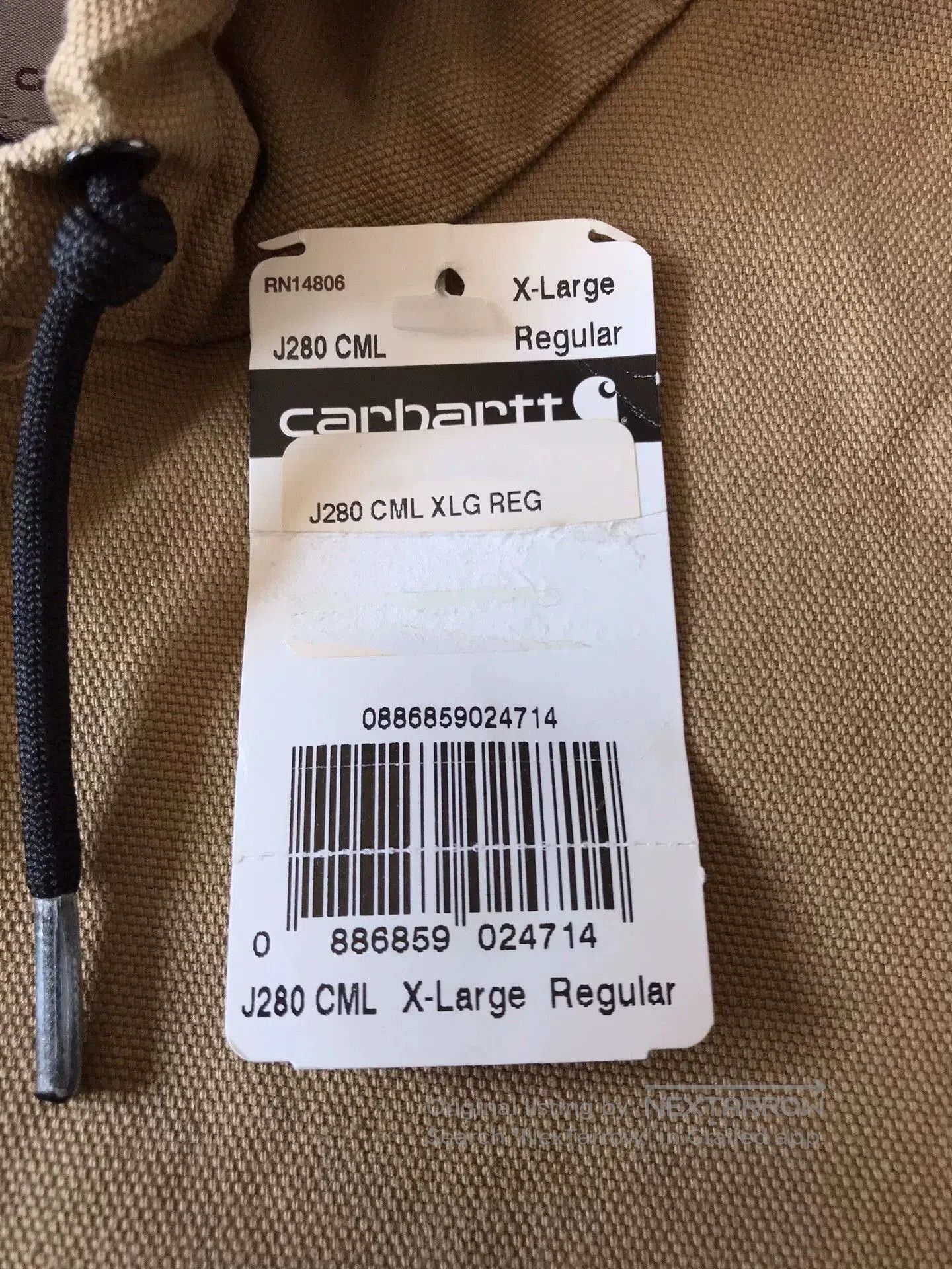 Carhartt Carhartt J280 Washed Canvas Hooded Jacket. Size US XL / EU 56 / 4 - 8 Thumbnail