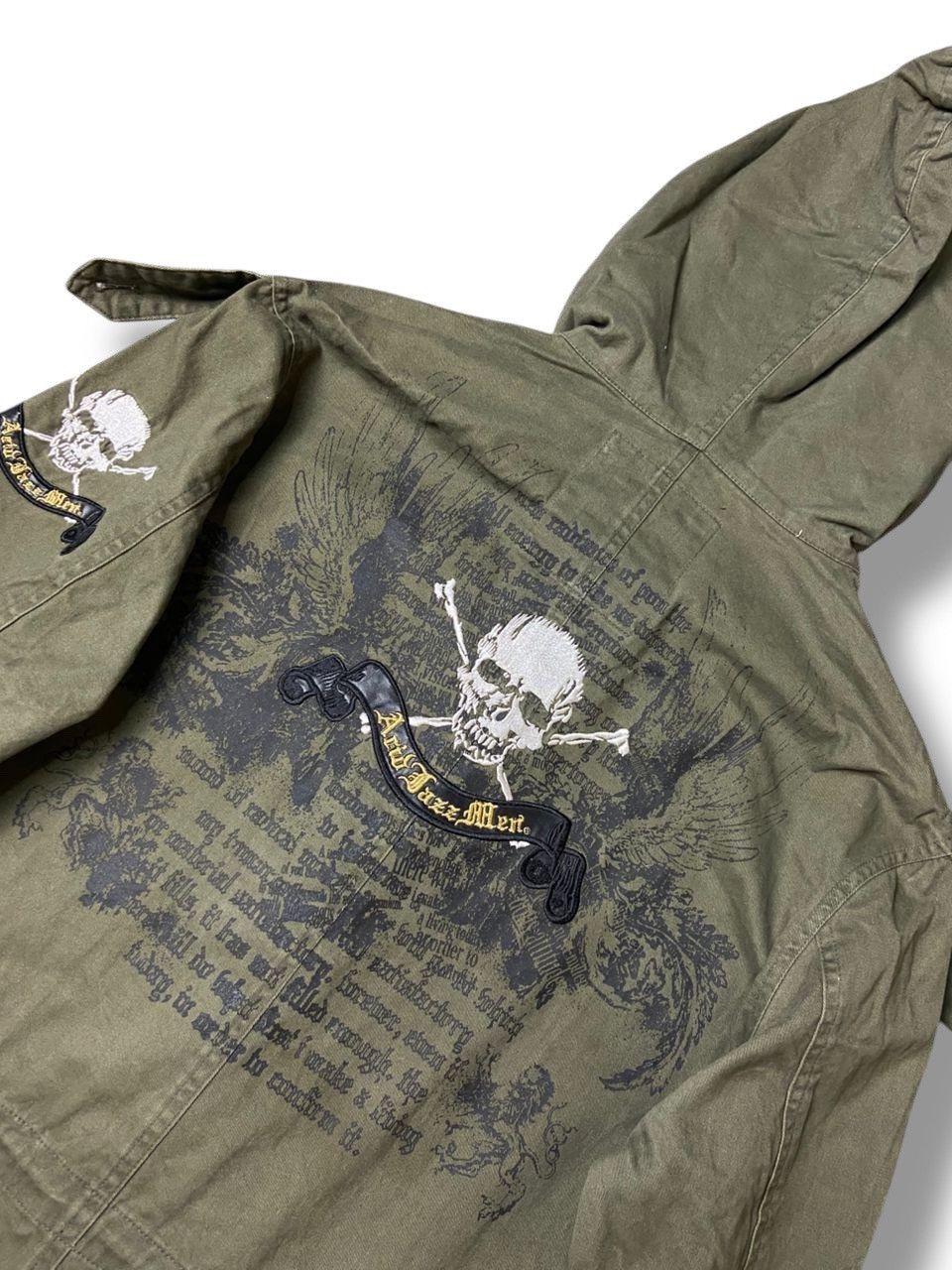Japanese Brand × Vintage Acid Jazz Men Punk Hoodie Parka Jacket (117) Size US L / EU 52-54 / 3 - 3 Thumbnail