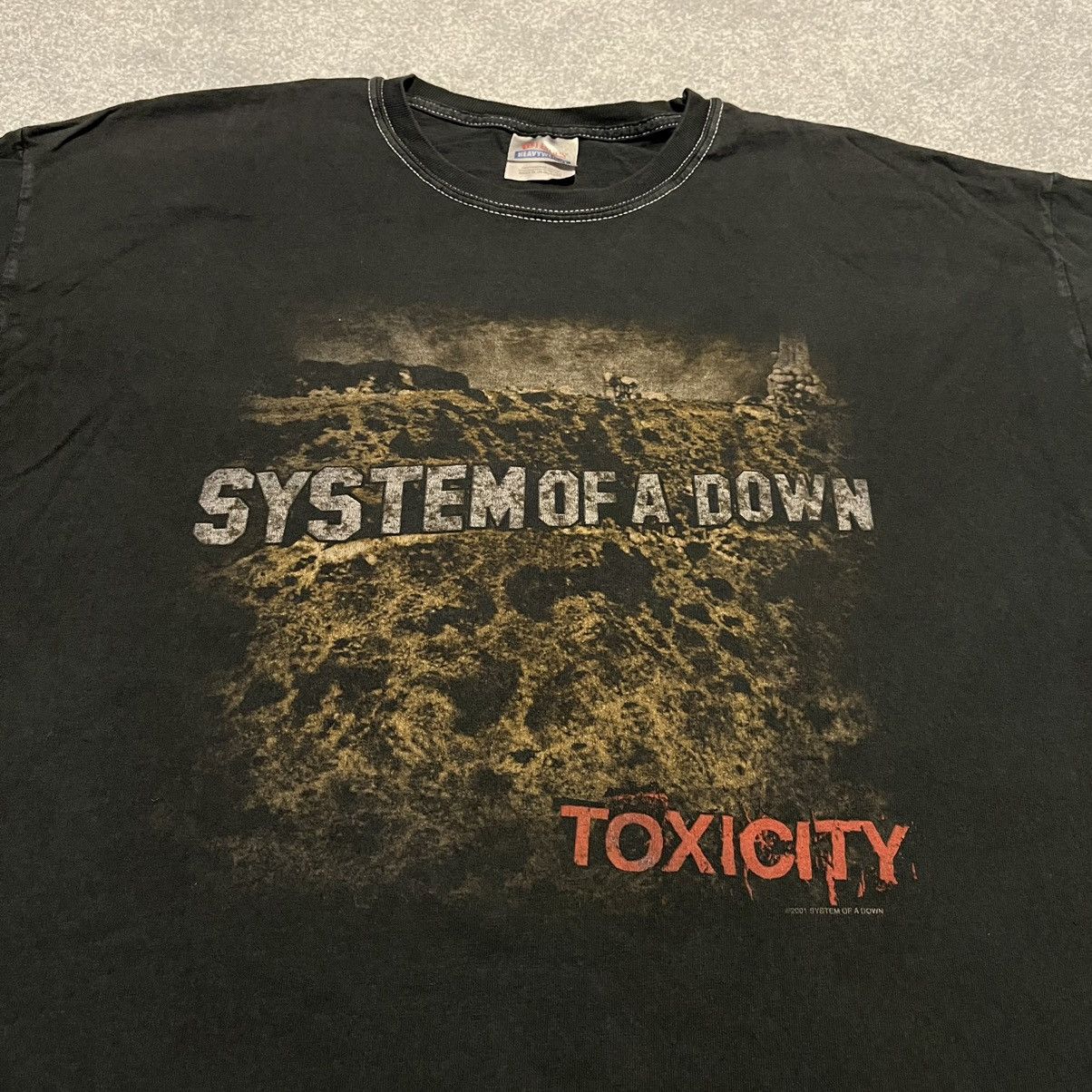 Band Tees Vintage 2001 System of a Down Toxicity Contrast Stitch Tee Size US XL / EU 56 / 4 - 2 Thumbnail
