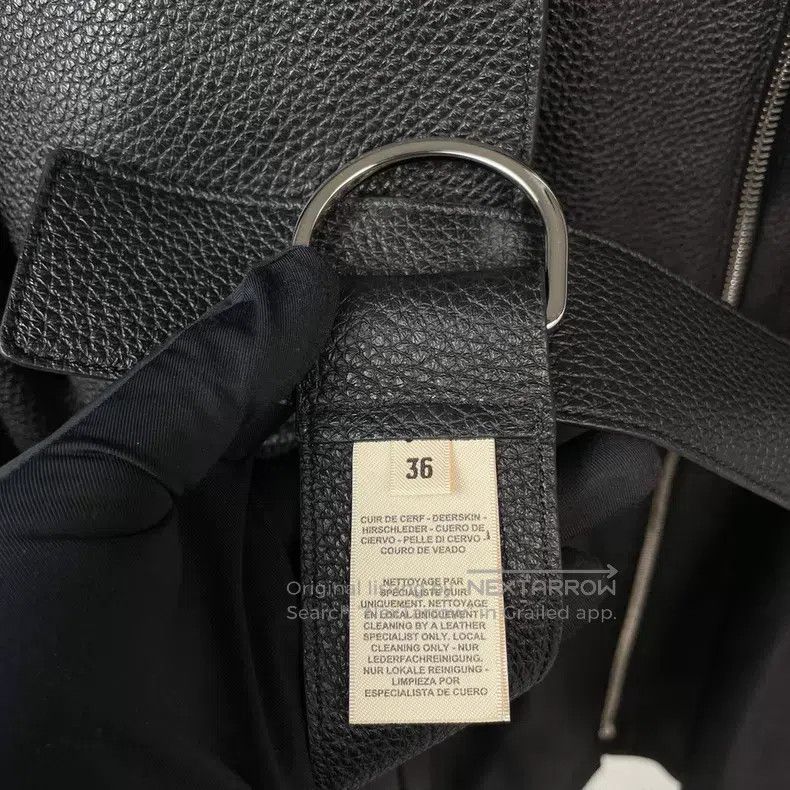 Hermes Hermes Black Deer Leather Jacket Size XS / US 0-2 / IT 36-38 - 6 Thumbnail