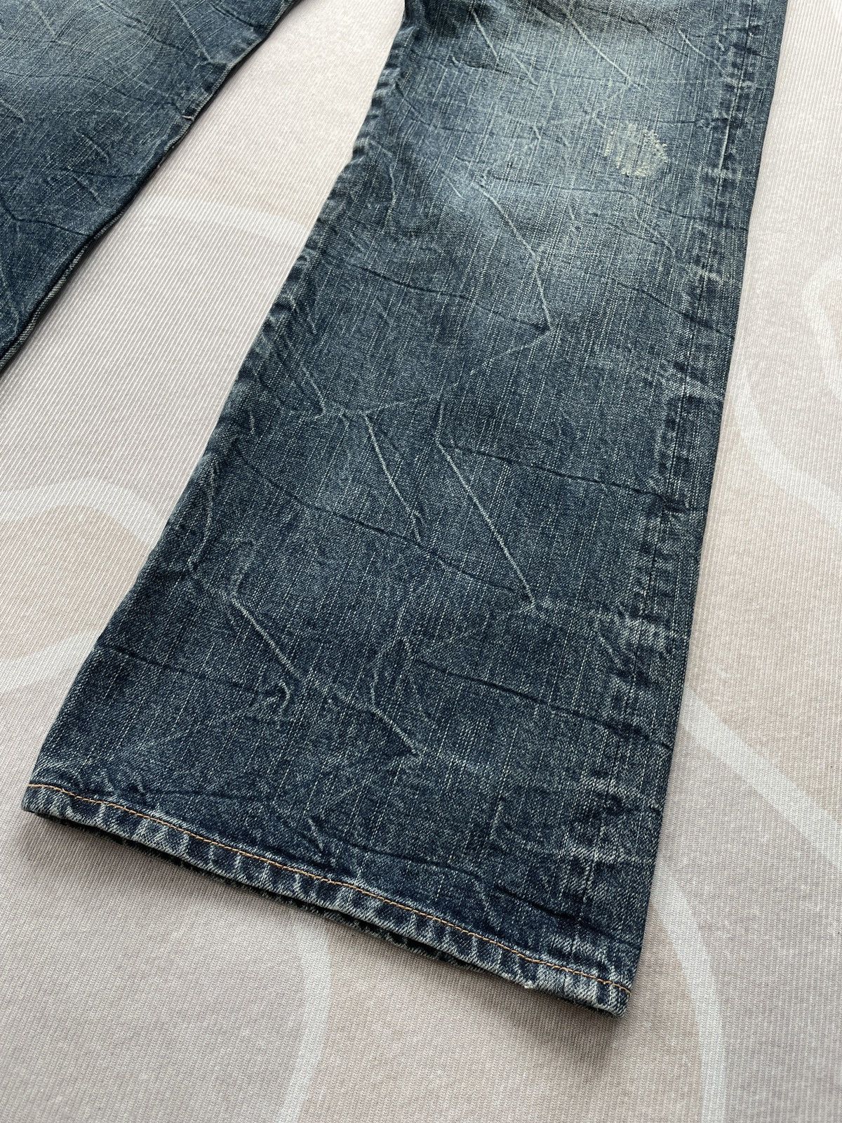 Japanese Brand Embroidery Jeans (LG105) Size US 36 / EU 52 - 6 Thumbnail
