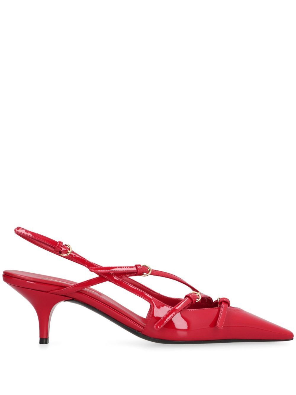 Miu Miu PATENT LEATHER SLINGBACKS WITH BUCKLES Size US 7 / IT 37 - 1 Thumbnail