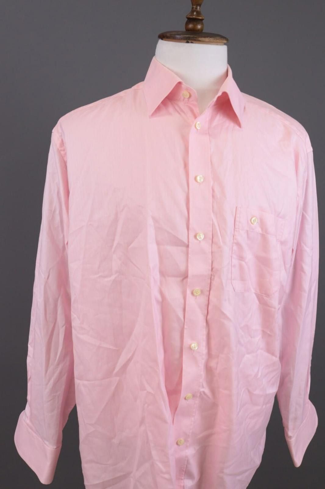 Eton Eton Wrinklefree Cotton Pink Down Shirt 46 / 18 Size US M / EU 48-50 / 2 - 4 Thumbnail