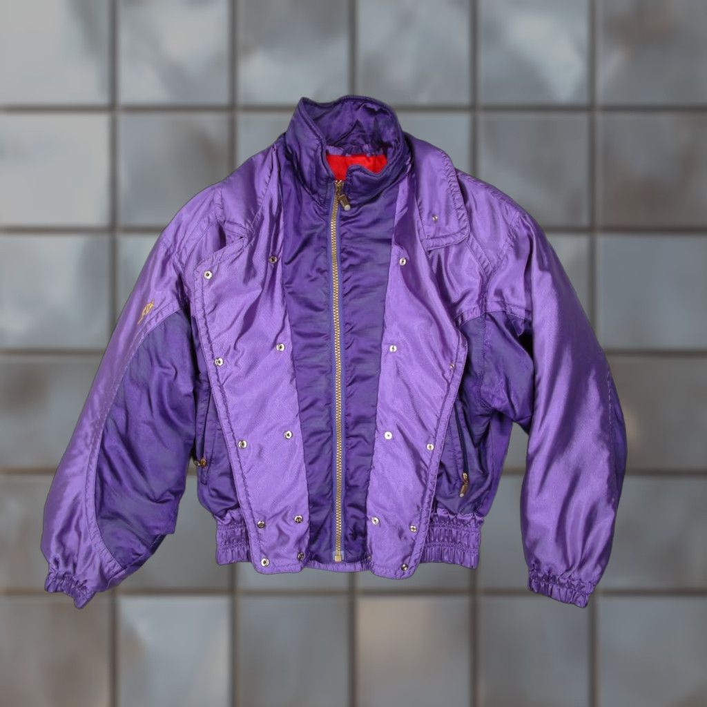Vintage VINTAGE is not applicable; Descente Jacket Women 10 Purple Full Zip Ski Snowboard Made in Japan Size L / US 10 / IT 46 - 1 Thumbnail
