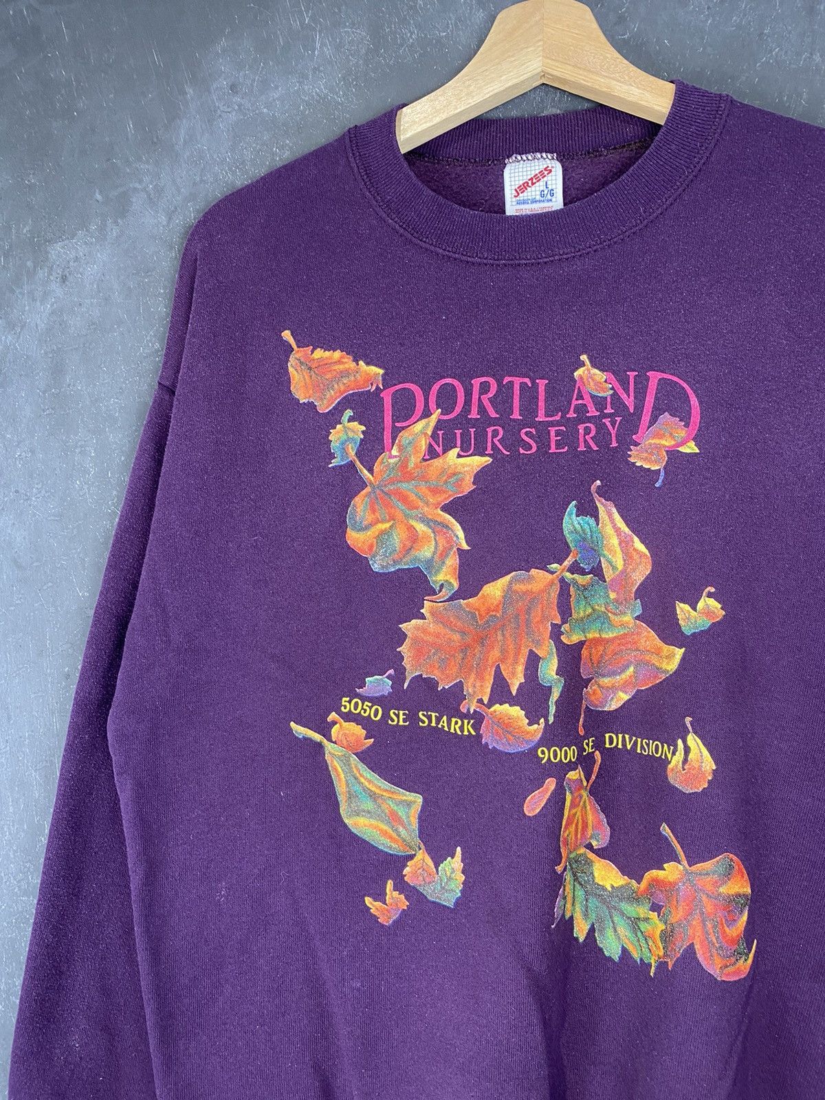 Jerzees × Vintage 90s Portland Nursery Crewneck Size US L / EU 52-54 / 3 - 2 Thumbnail